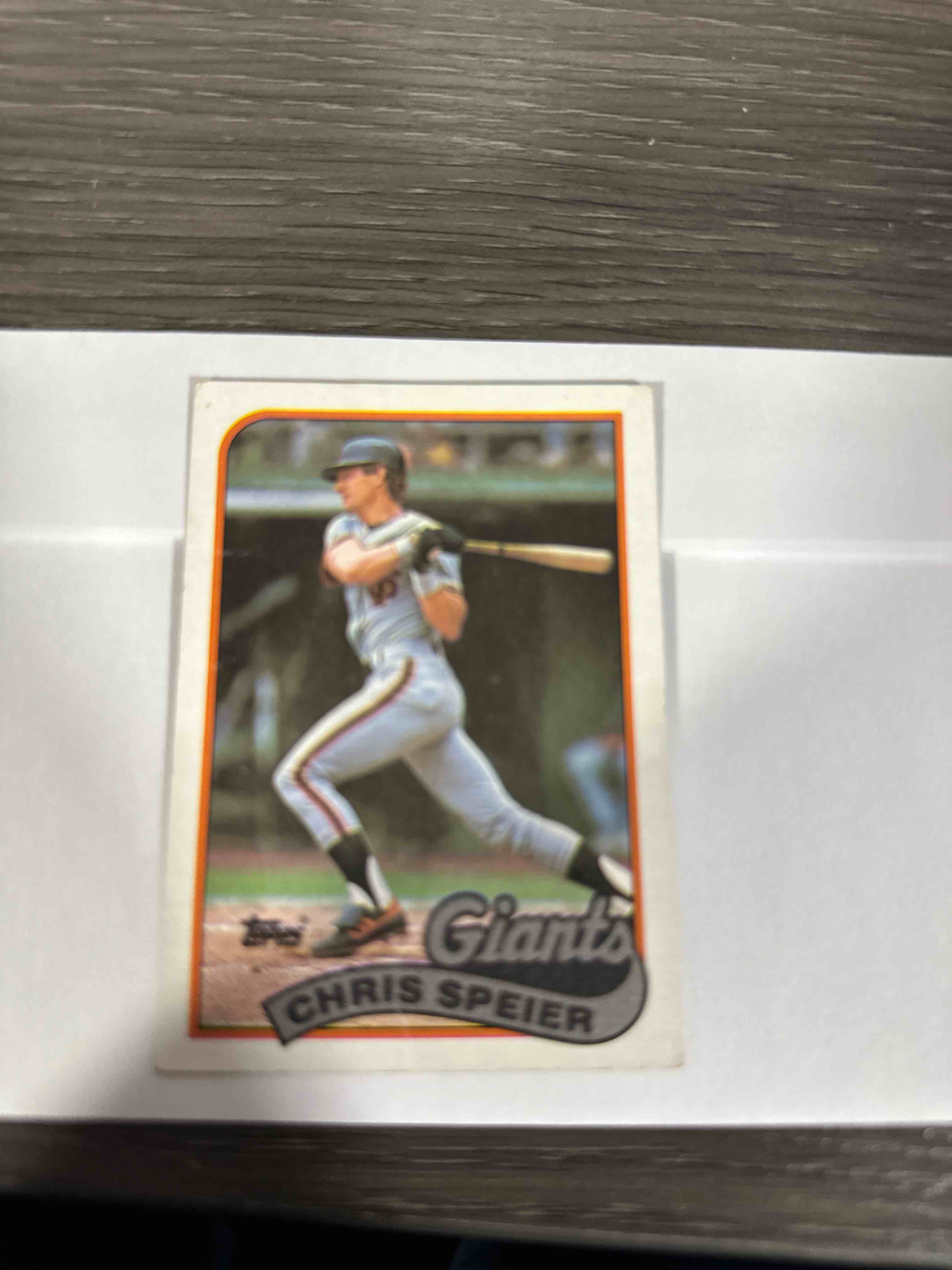 1989 Topps Chris Speier San Francisco Giants #94