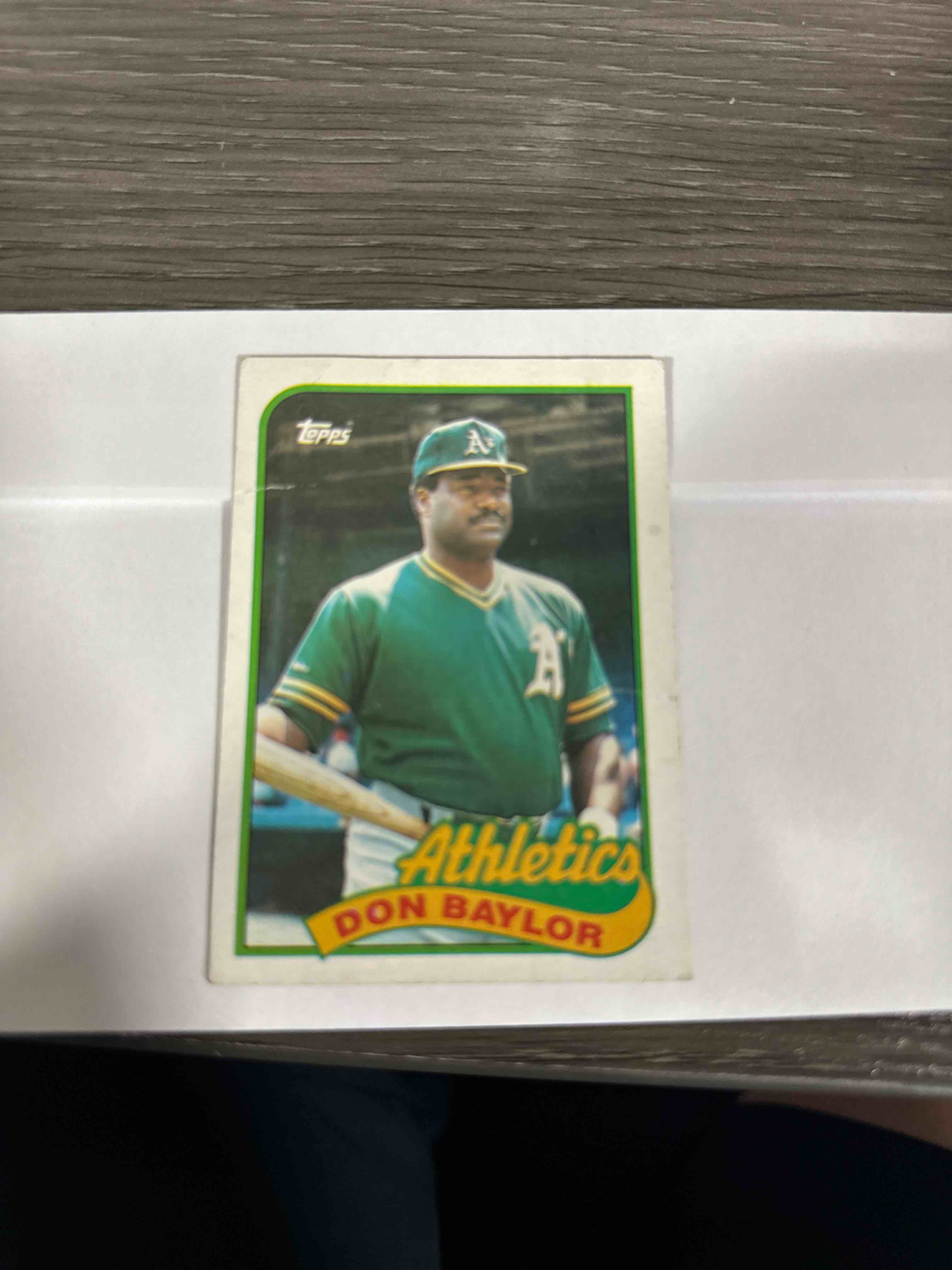 1989 MLB Topps Tiffany Baseball | Don Baylor | #673 | Oakland Athletics