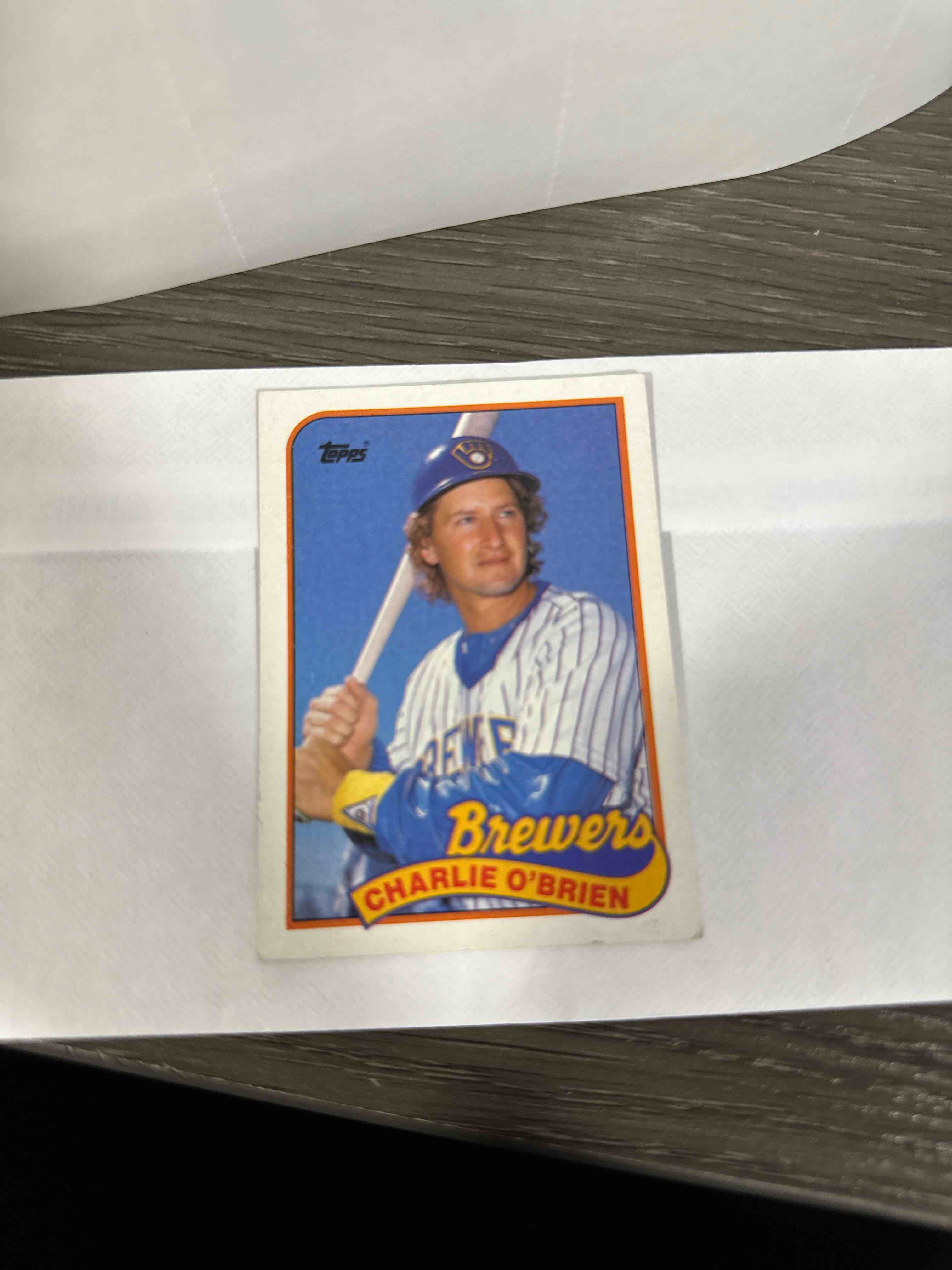 1989 Topps - #214 Charlie O'Brien, MILWAUKEE BREWERS