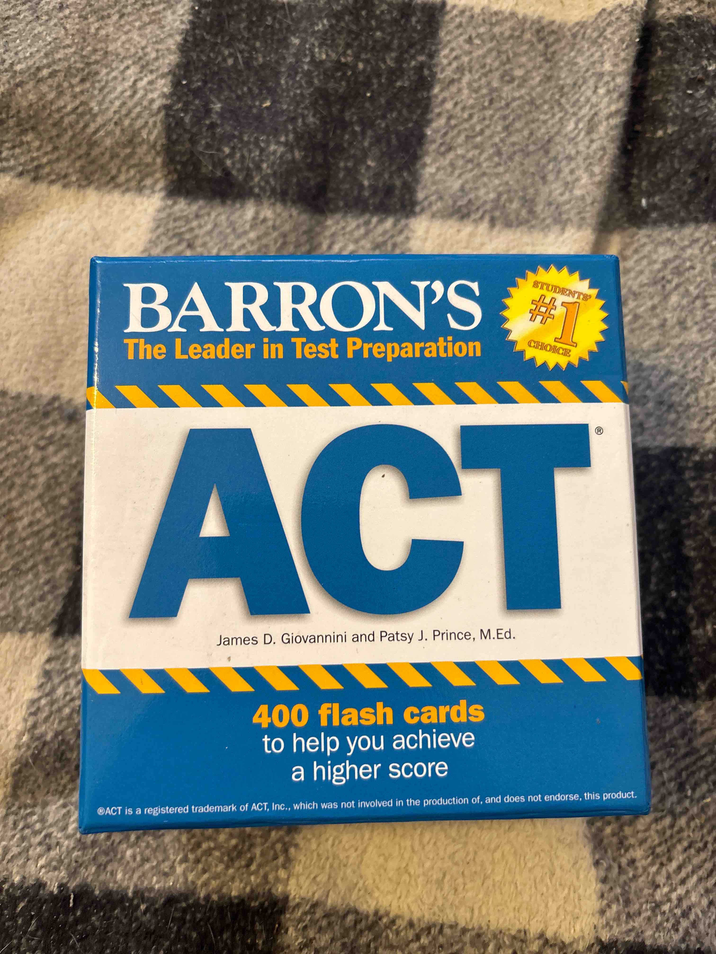 Barrins ACT flash study cards 