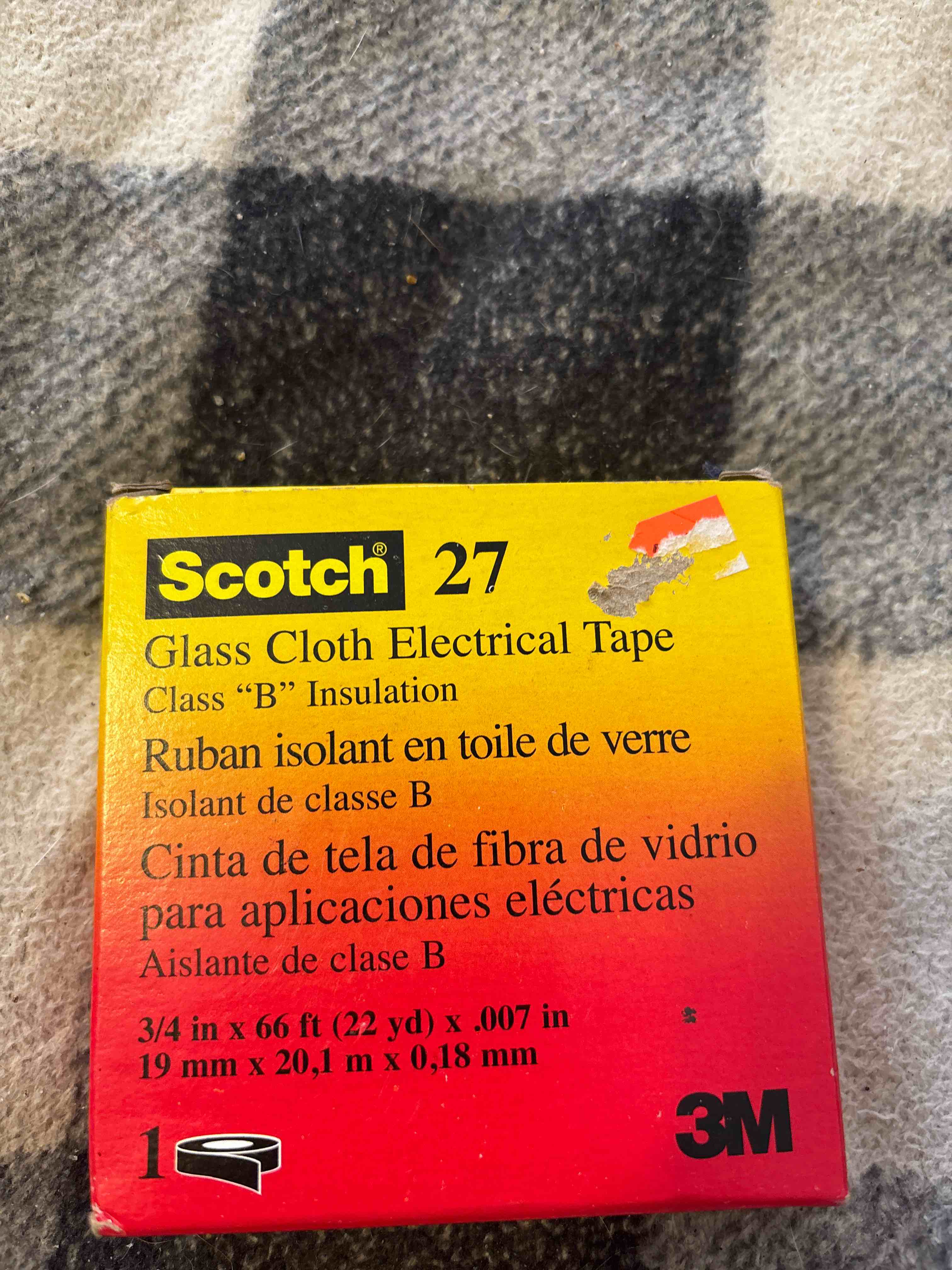 Tape Glass Cloth 3/4inx66ft