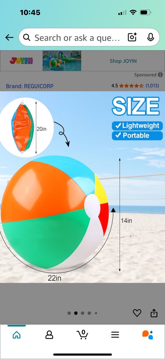 4 pack beach balls