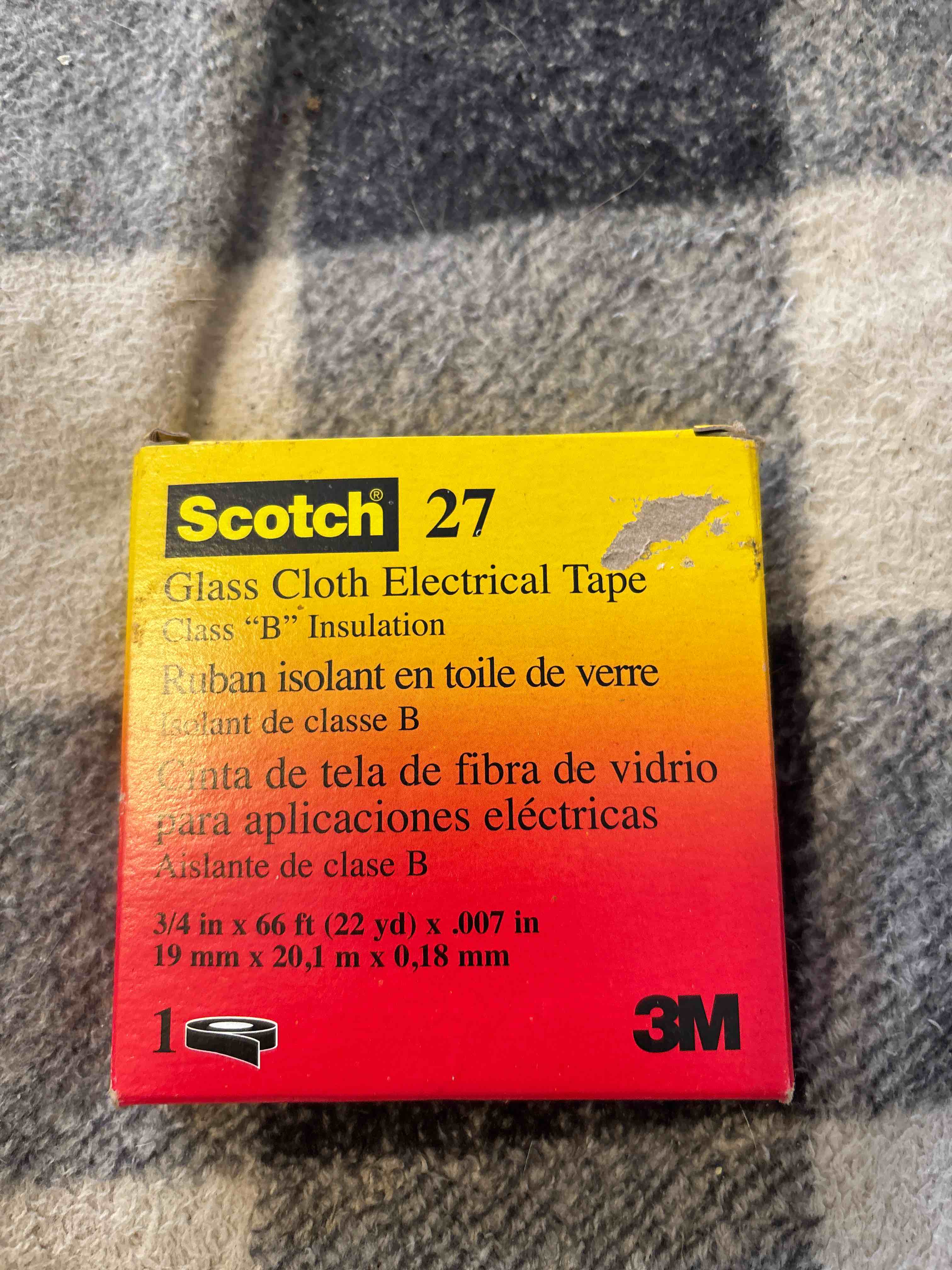 Tape Glass Cloth 3/4inx66ft
