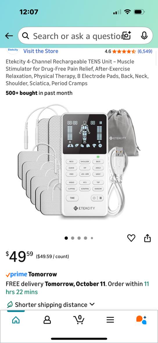 tens unit muscle stimulator 