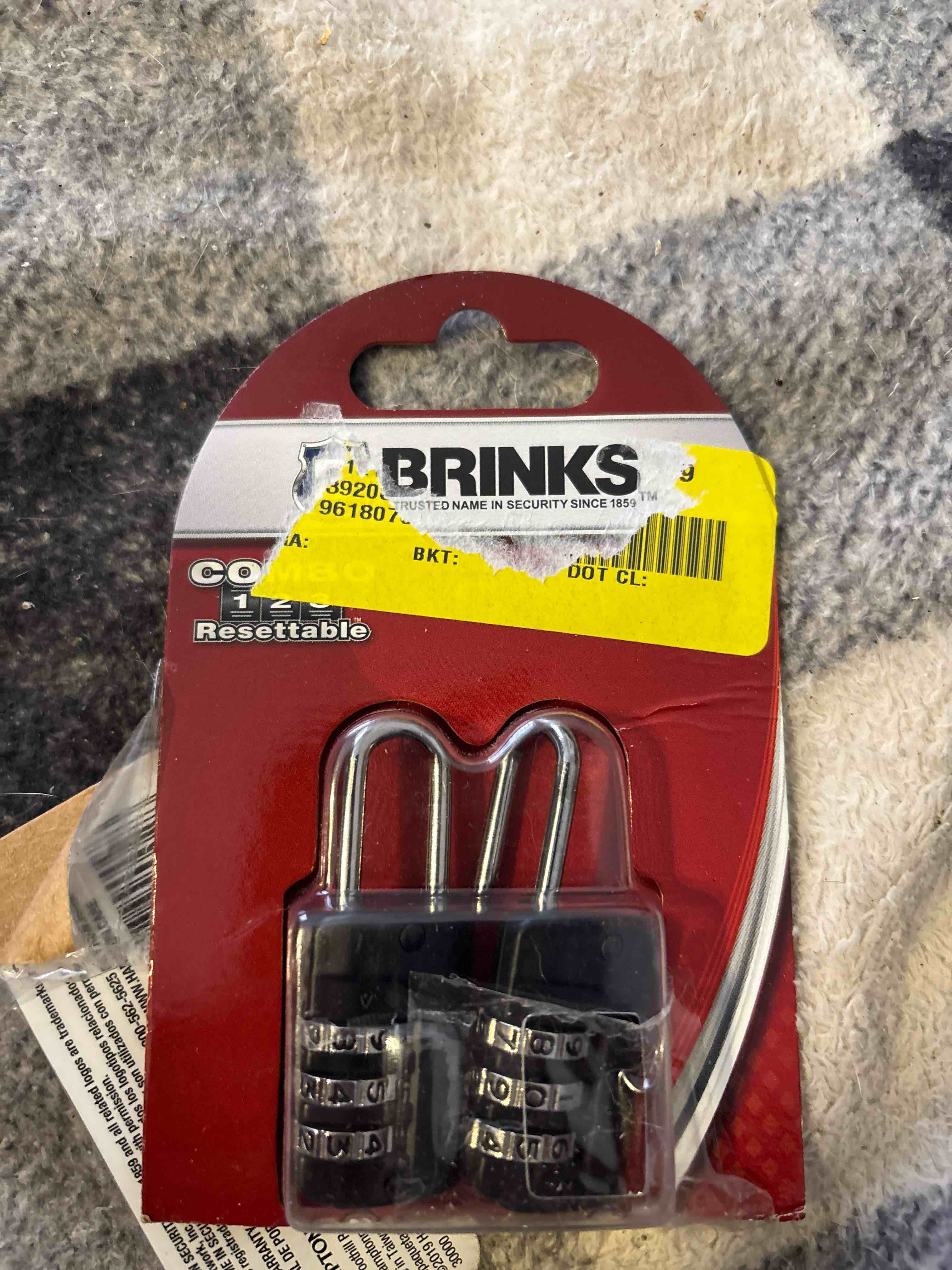 brinks combination locks 2 pack 