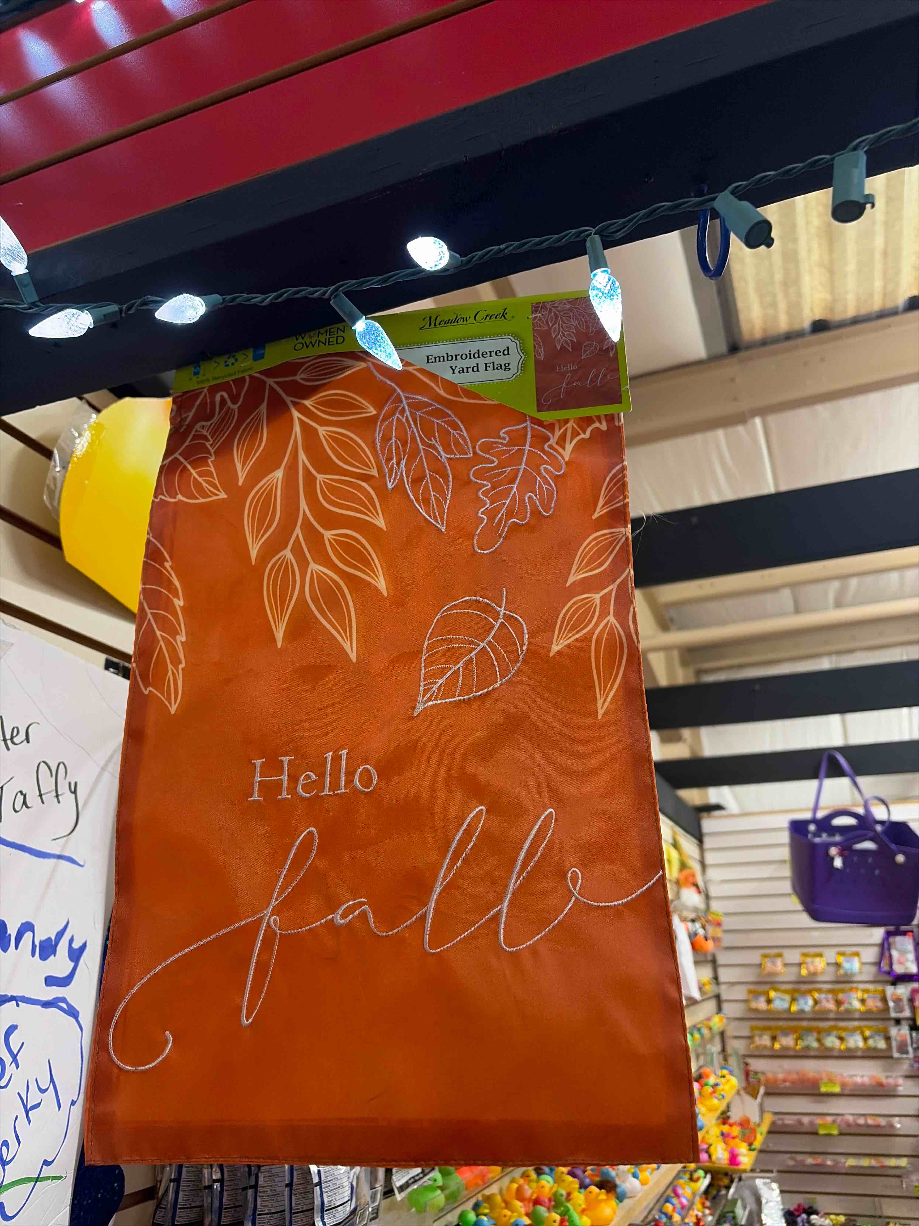 hello fall garden flag