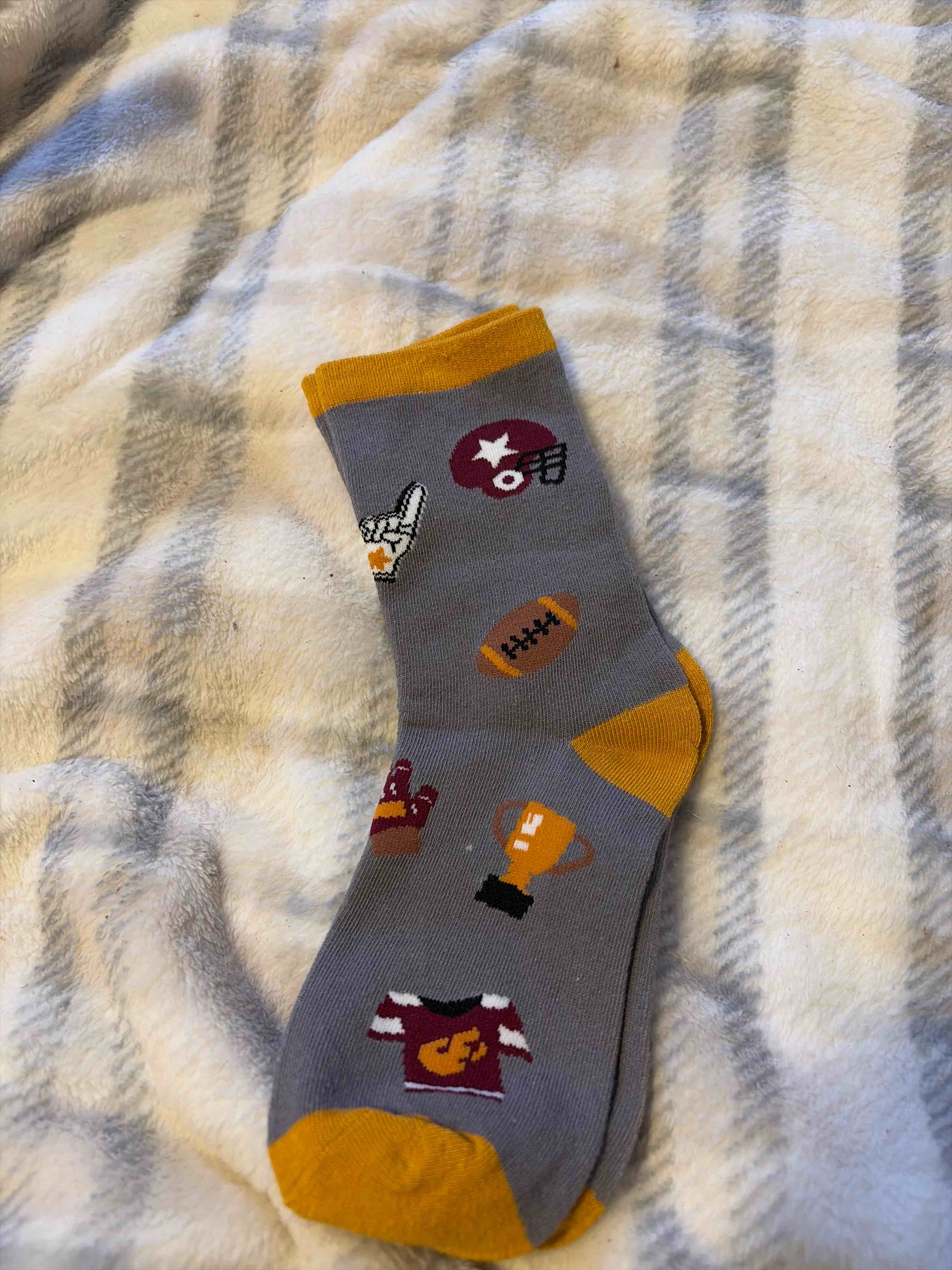 Condition photo showing New/Like New for adult size socks