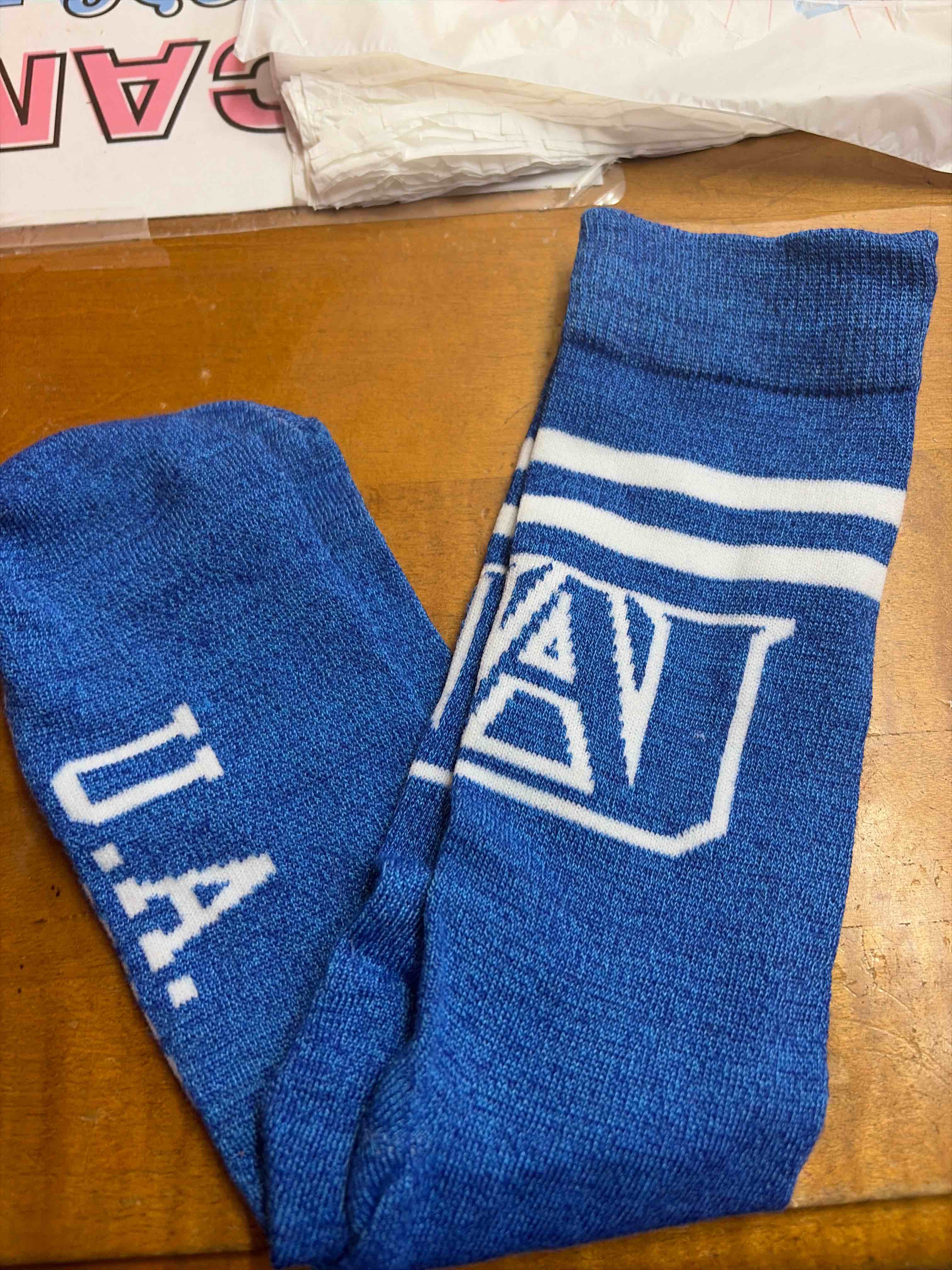 Condition photo showing New/Like New for socks adult sized