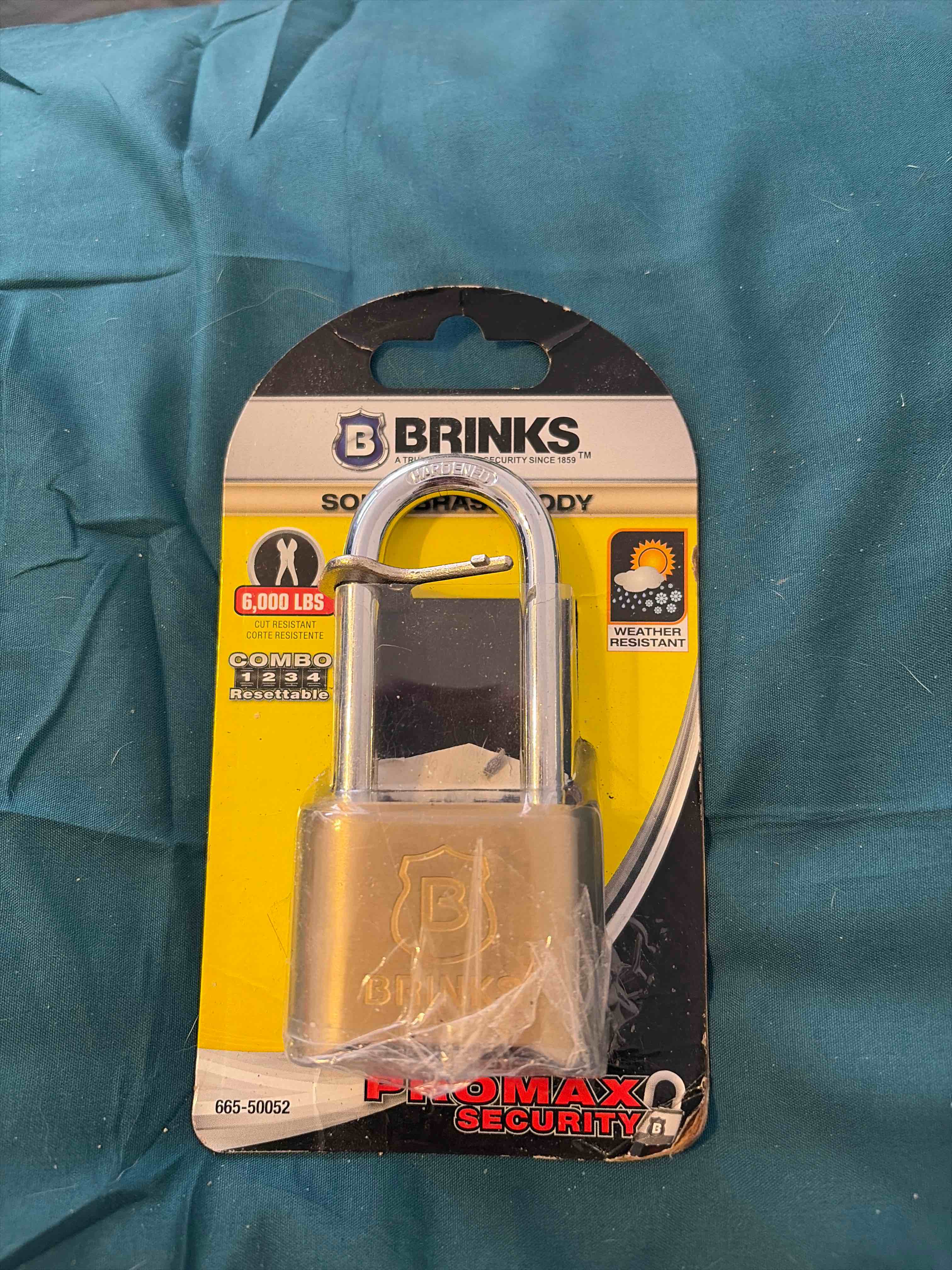 Condition photo showing New/Like New for brinks pad lock