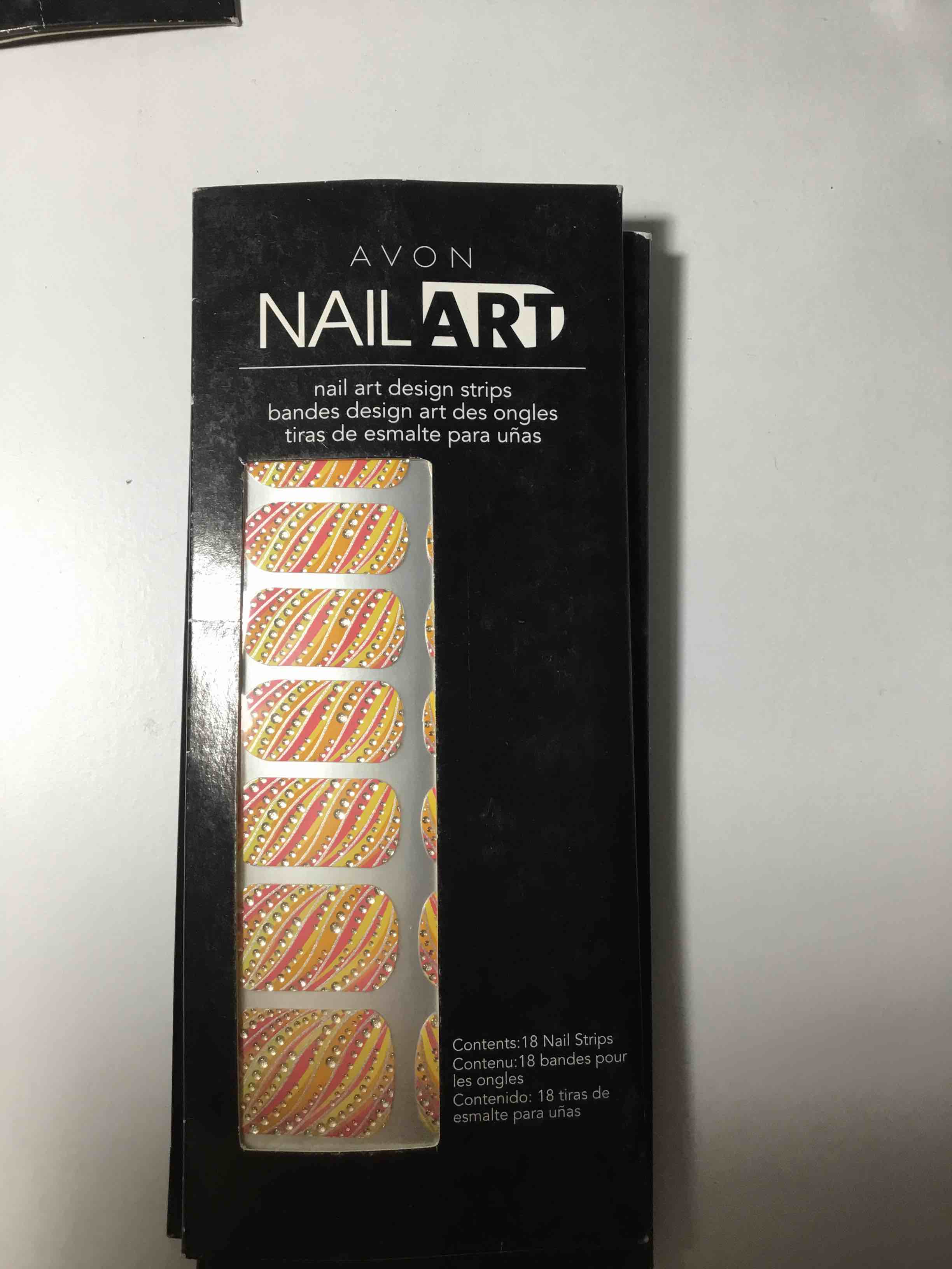 Avon Nail Art Design Strips Catch The Wave 18 Nail Strips