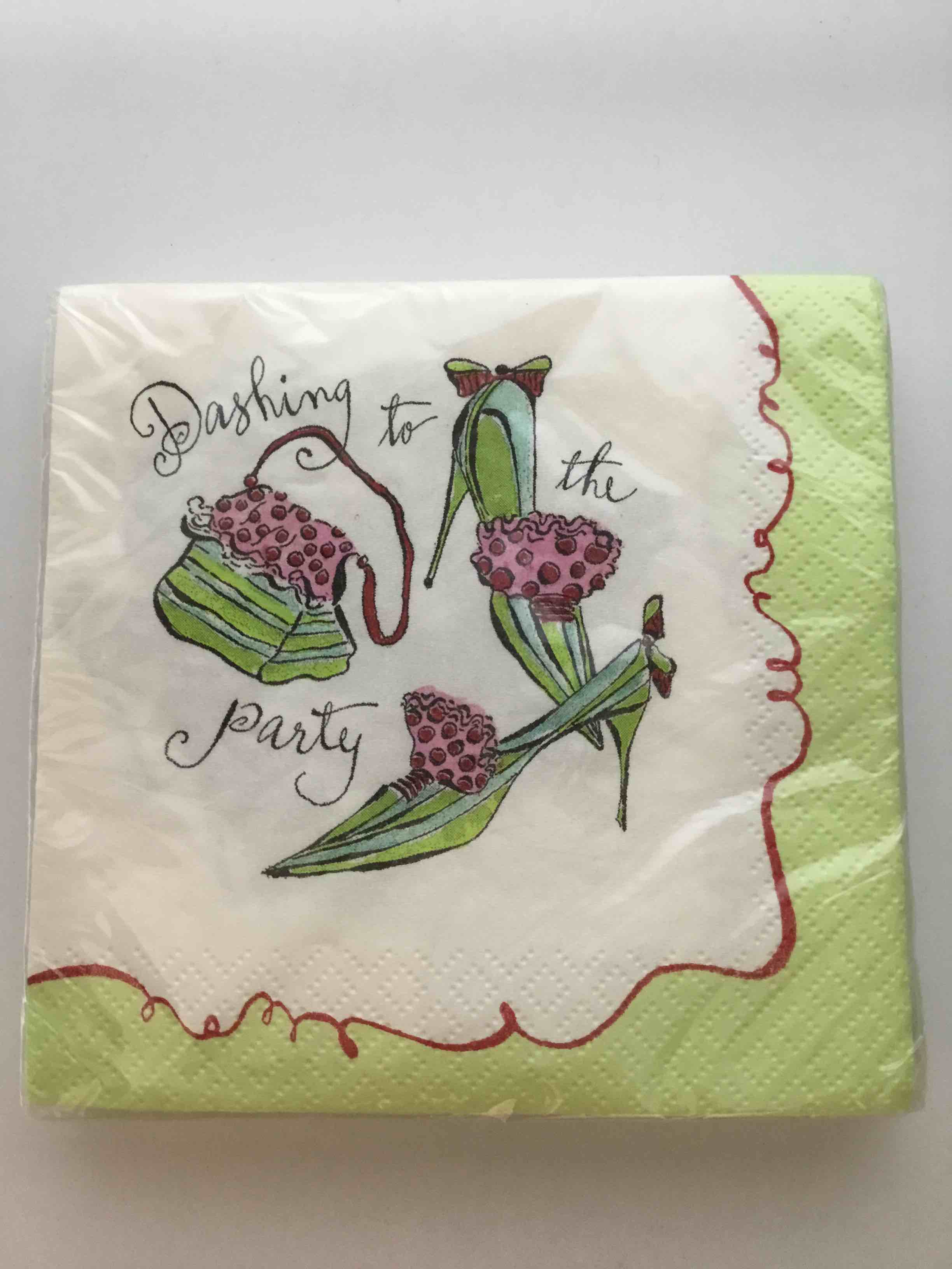 Napkins “Dashing to the party “