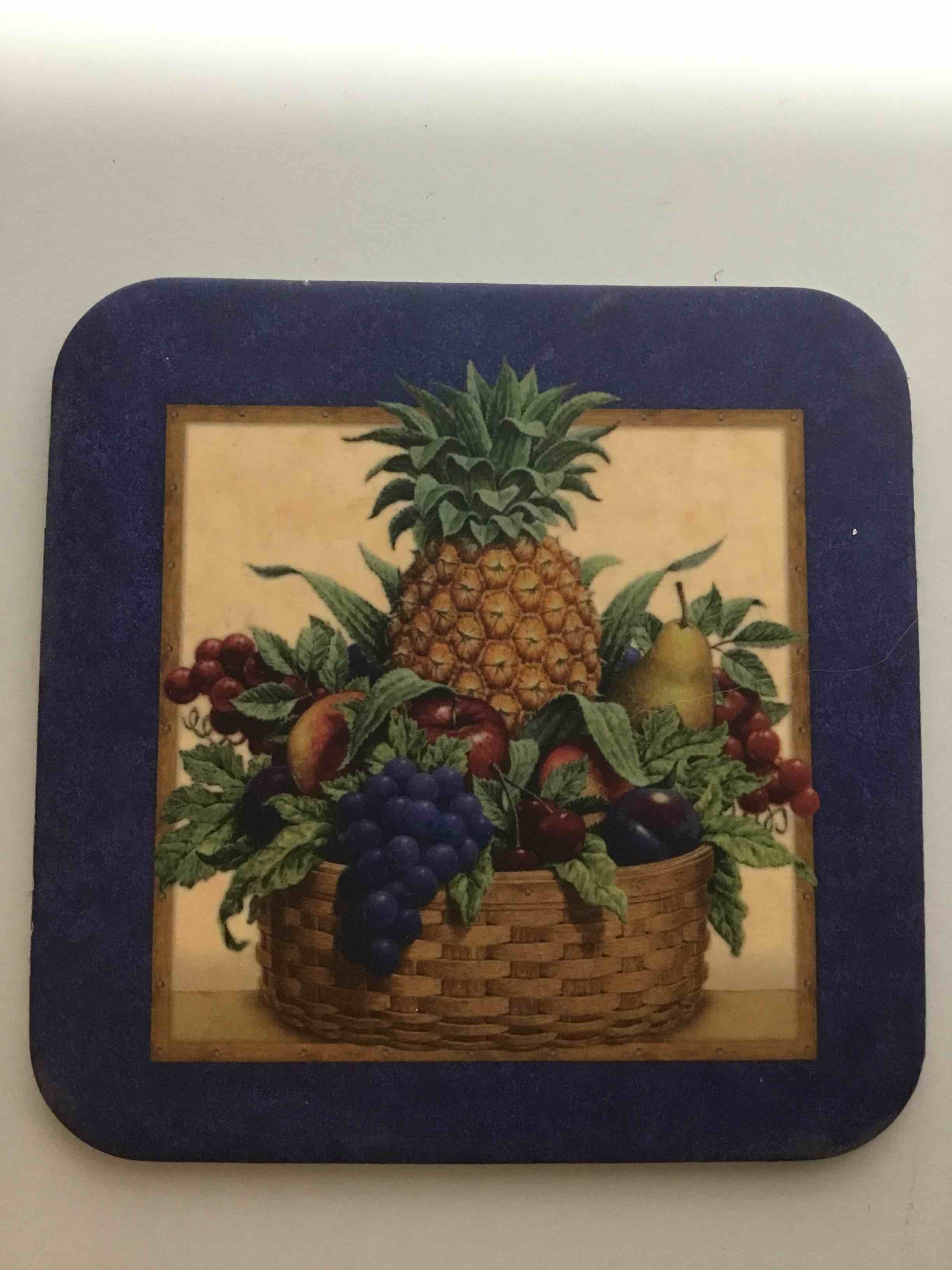 Longaberger drink coaster 4inch cork backing 