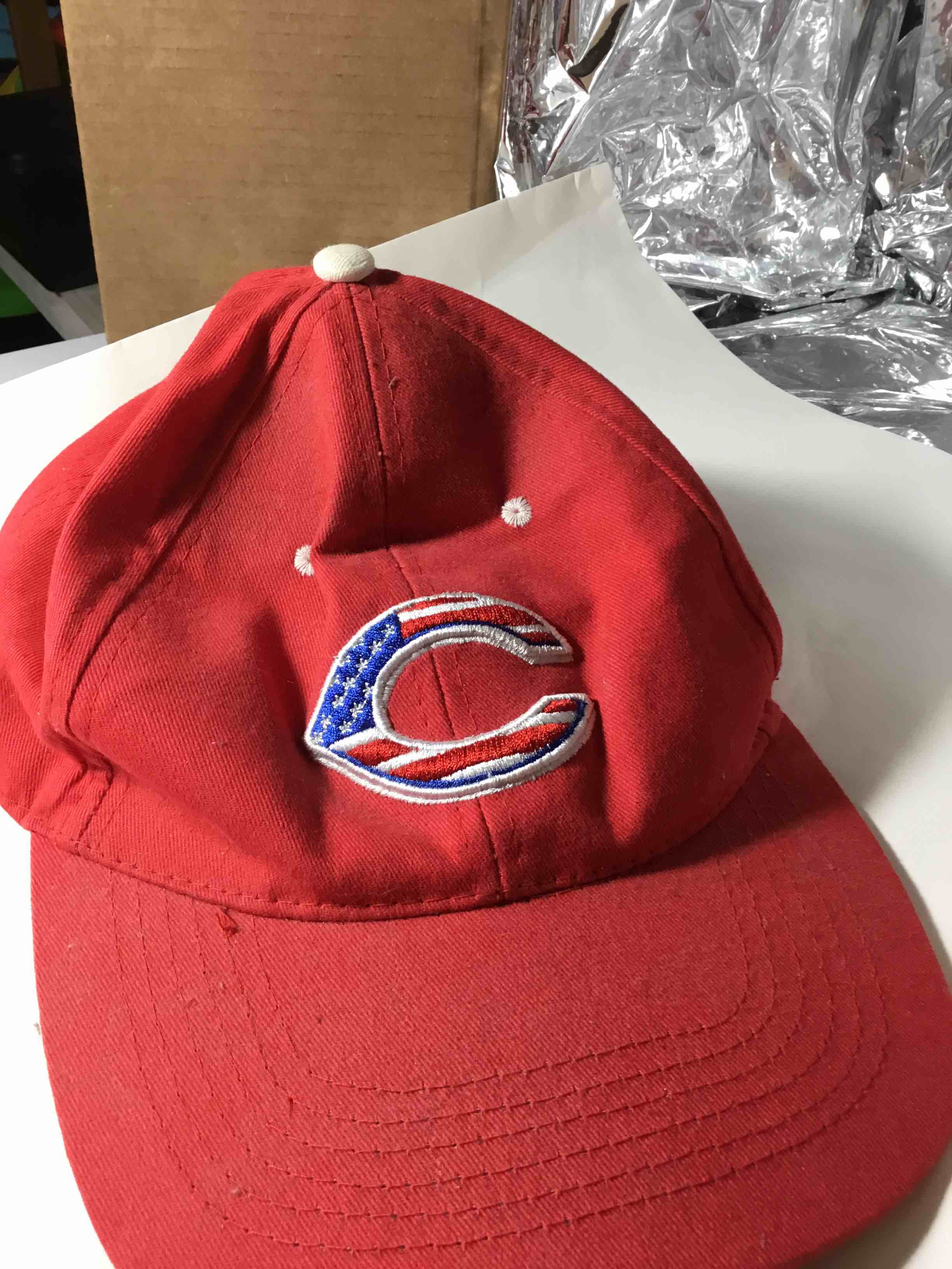 Cincinnati Reds baseball cap with a red, white, and blue "C" logo