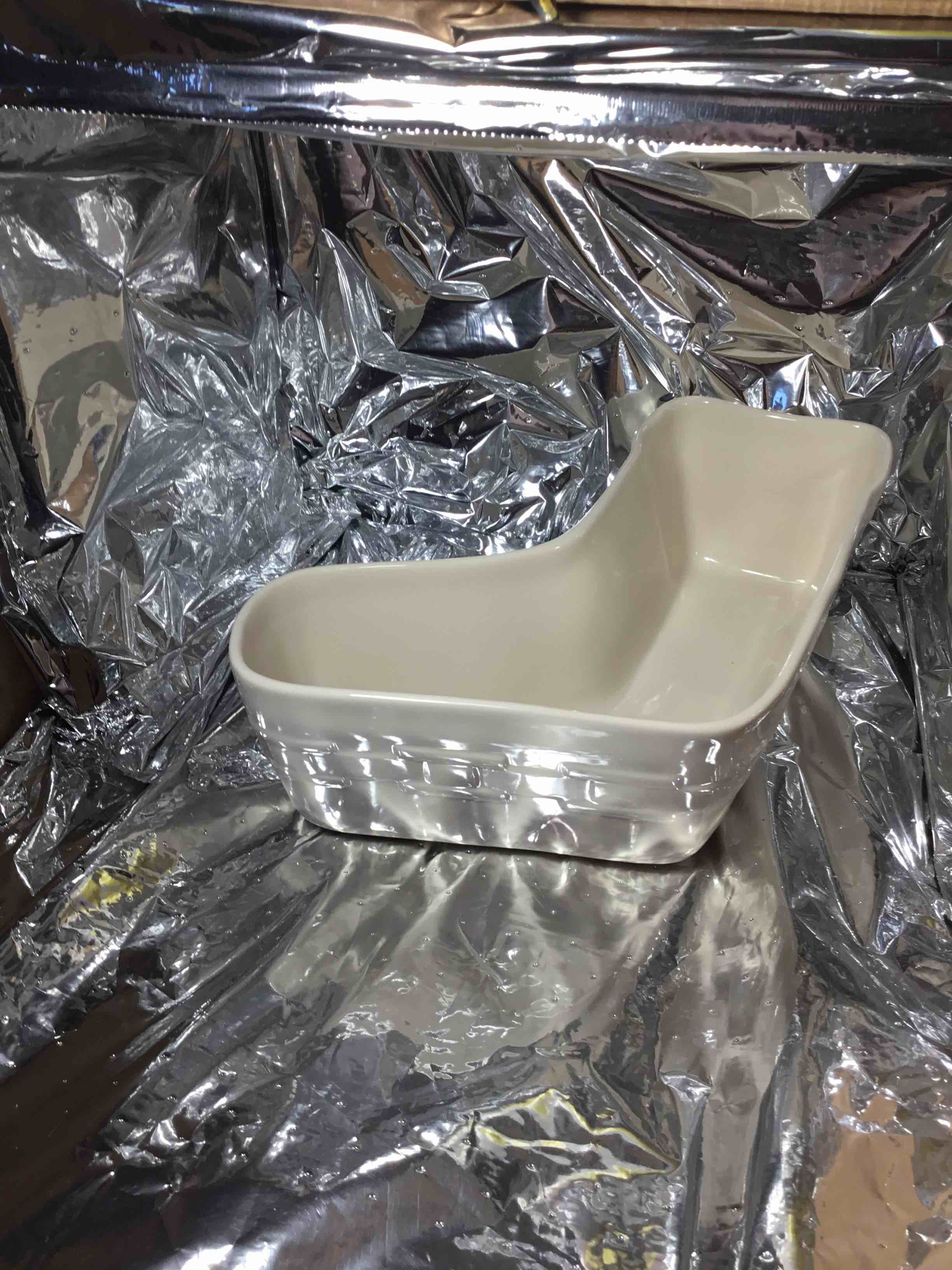 Longaberger Woven Traditions Ivory stocking-shaped serving dish