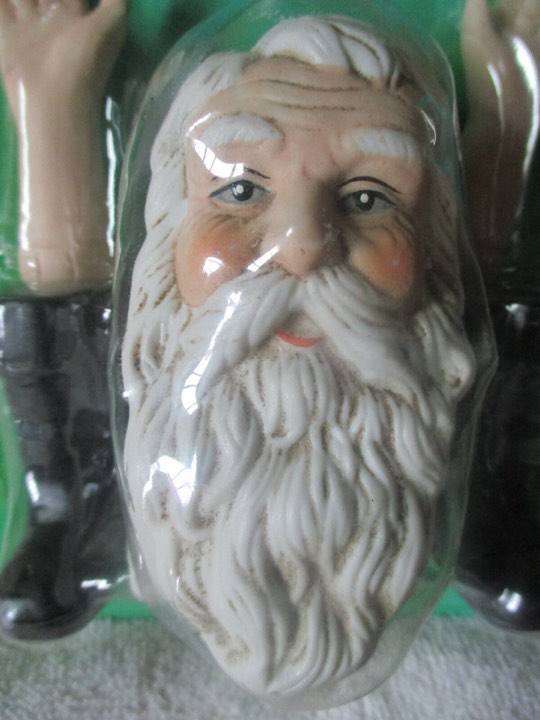 Vintage Holidays Traditions Hand Painted Create Your Own Santa Hands, Boots Head