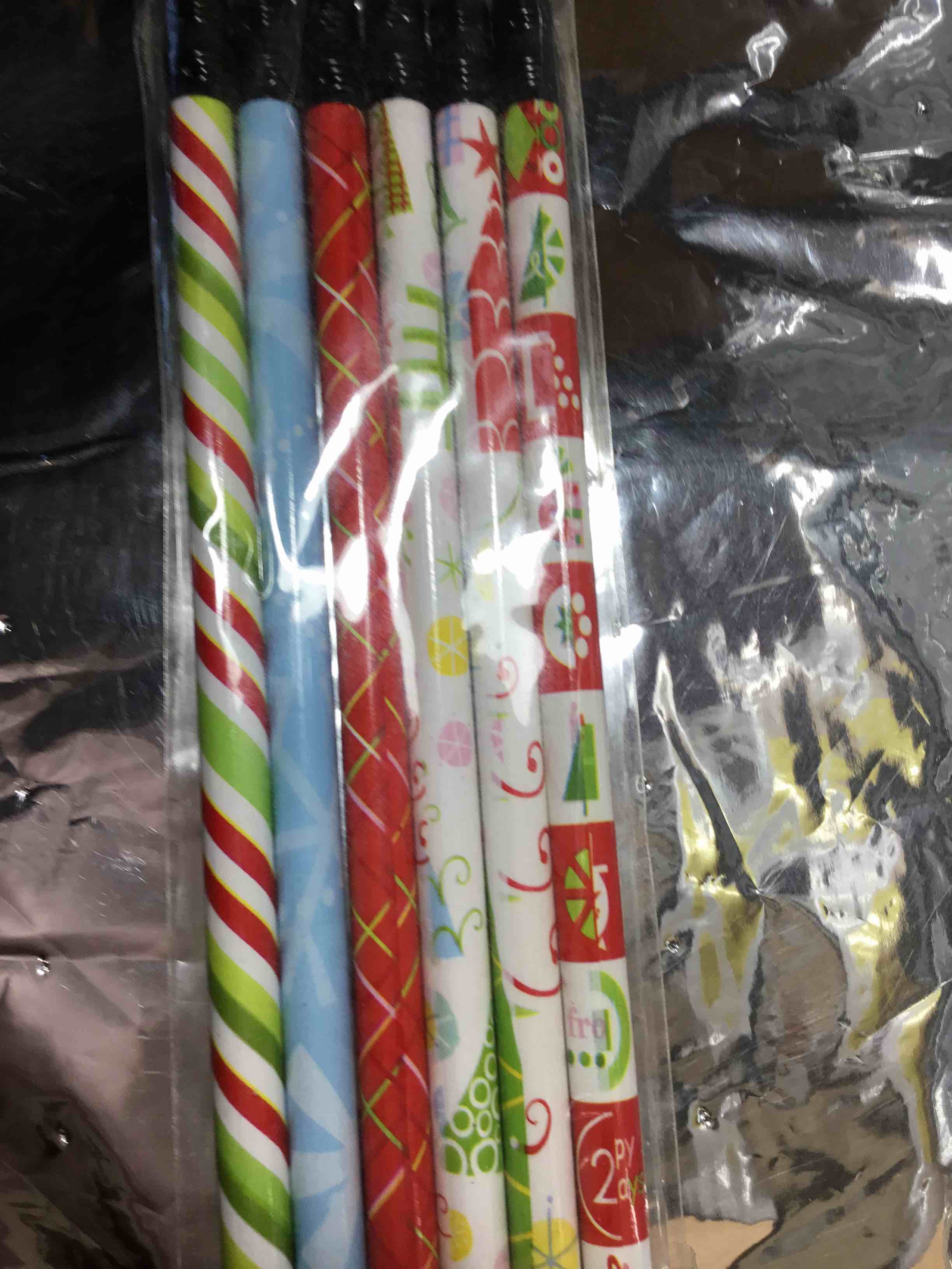 Holiday pencils, six count