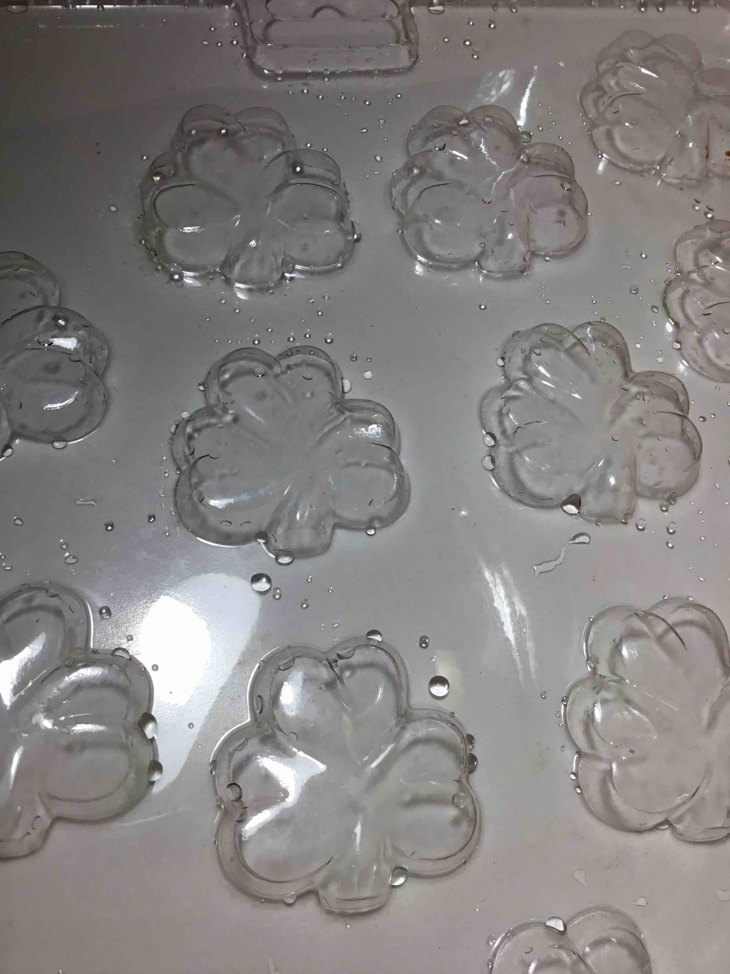 Plastic mold for making candies or chocolates