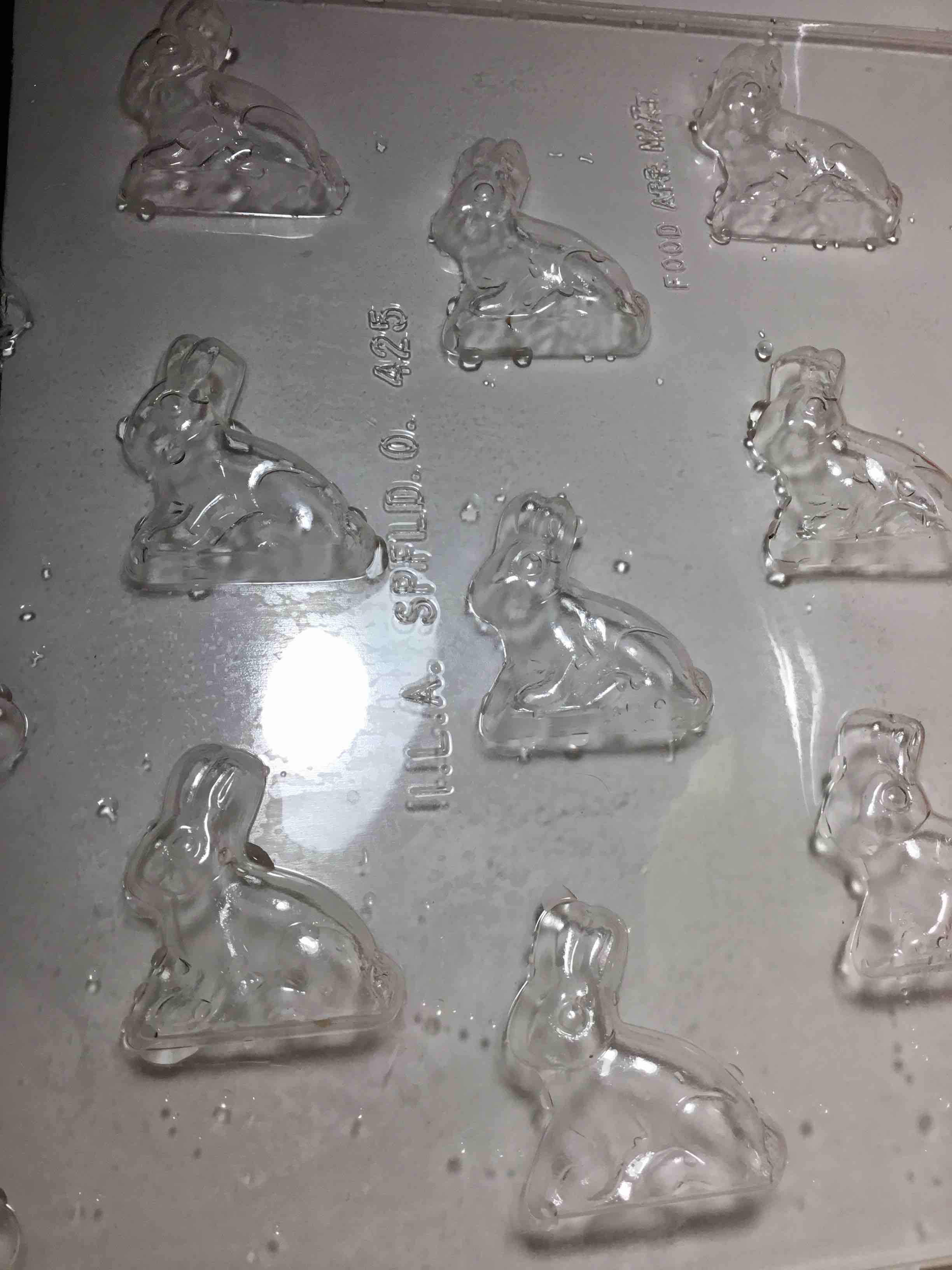 Plastic mold for making candies or chocolates