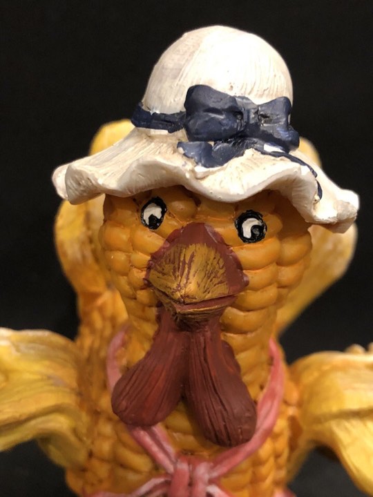 Autumn Harvest Corn Turkey Tabletop Figurine from the Country Collection by Lincolnshire.