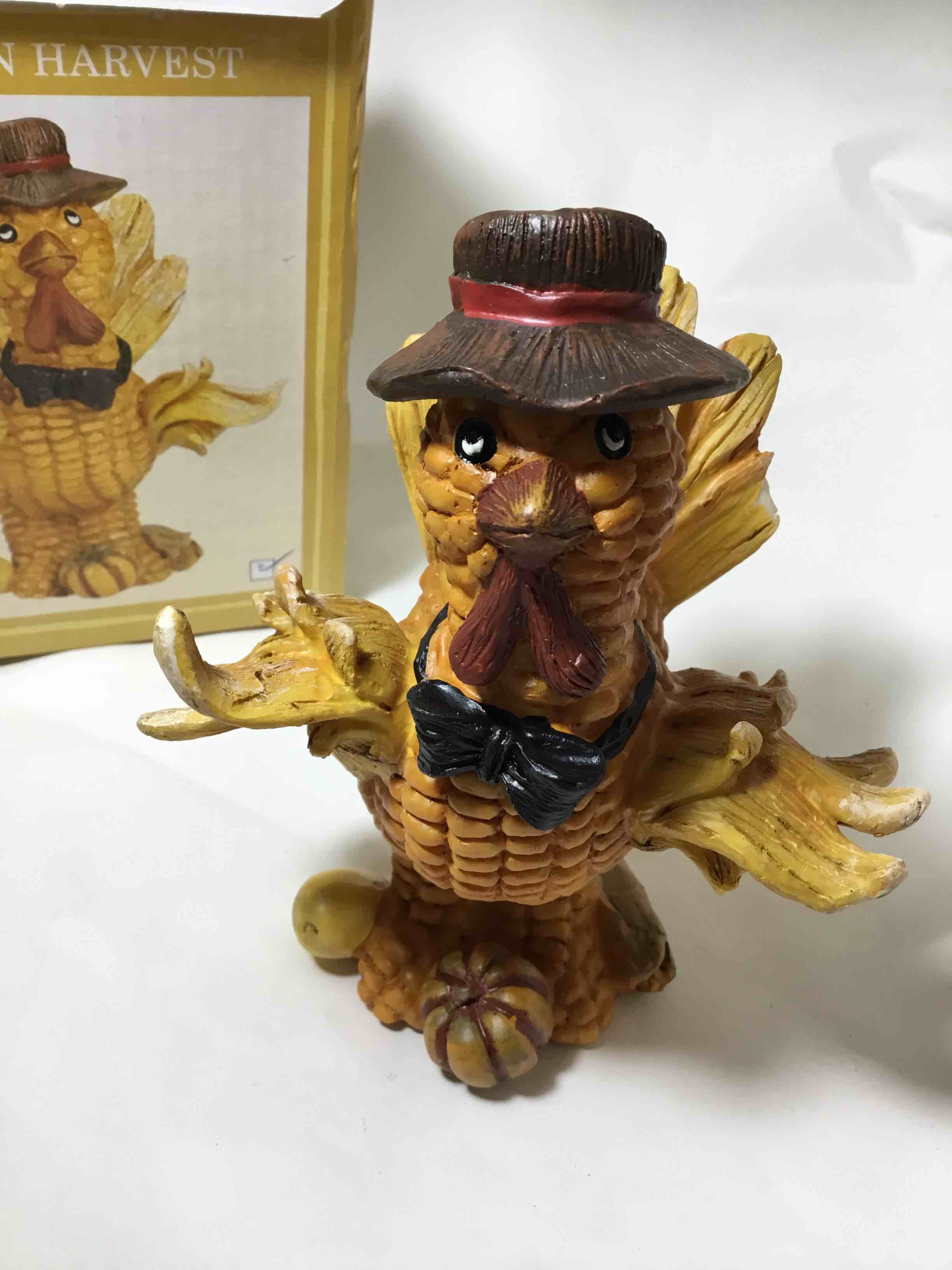 Autumn Harvest Corn Turkey Tabletop Figurine" from the Country Collection by Lincolnshire. 