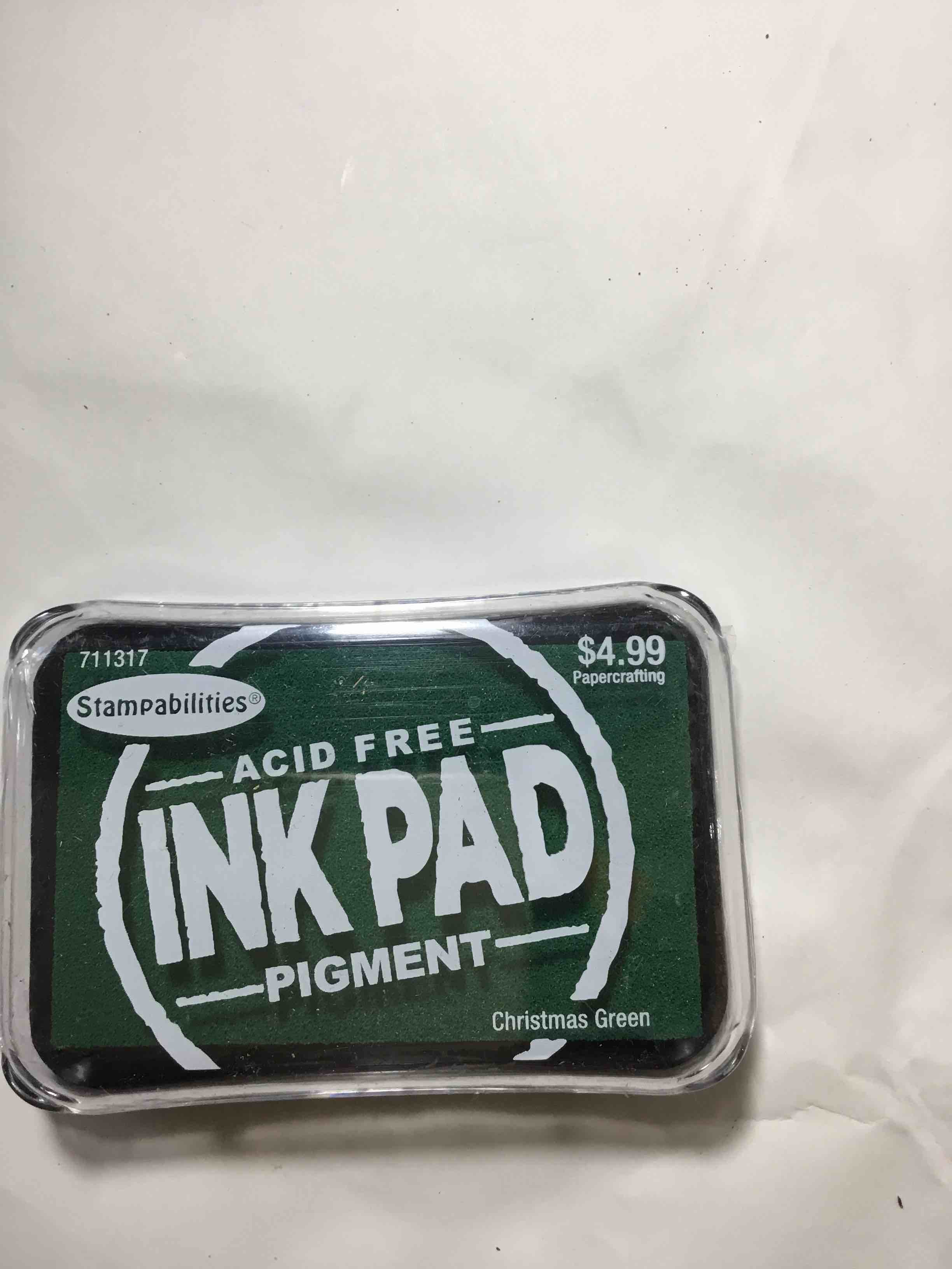 Stampabilities Pigment Ink Pad in the color "Christmas Green