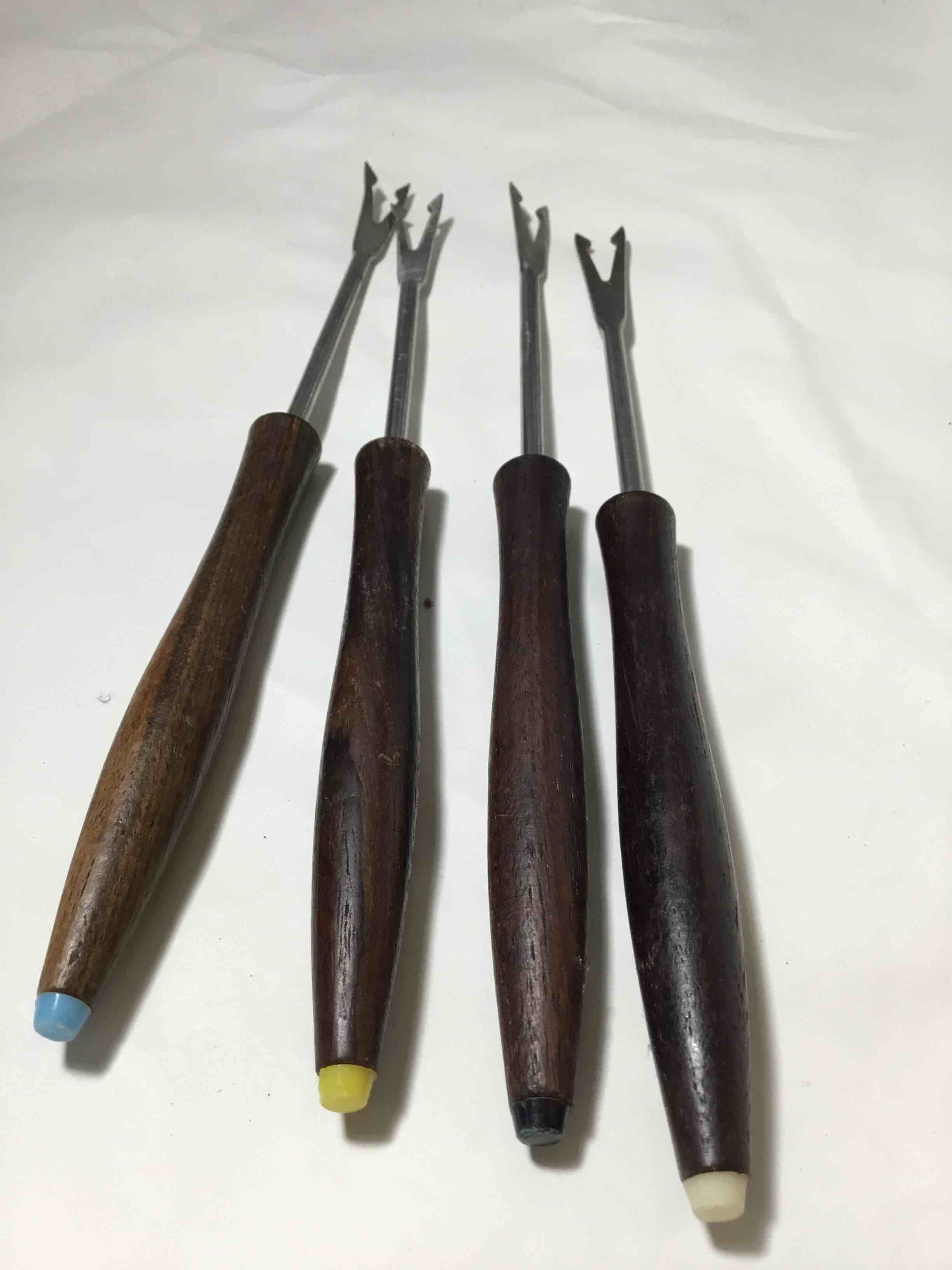 Fondue forks set of four