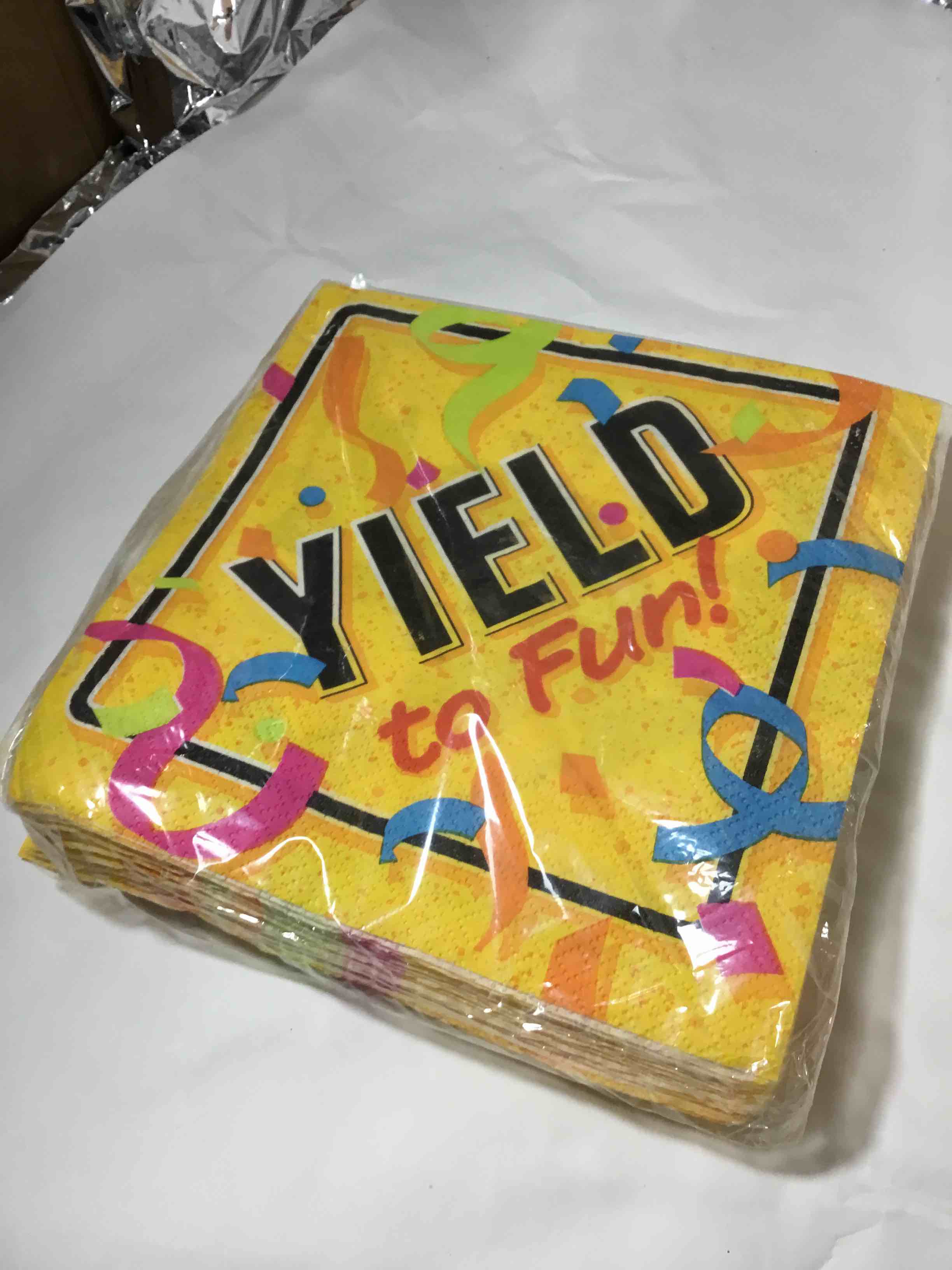 American Greetings party napkins.