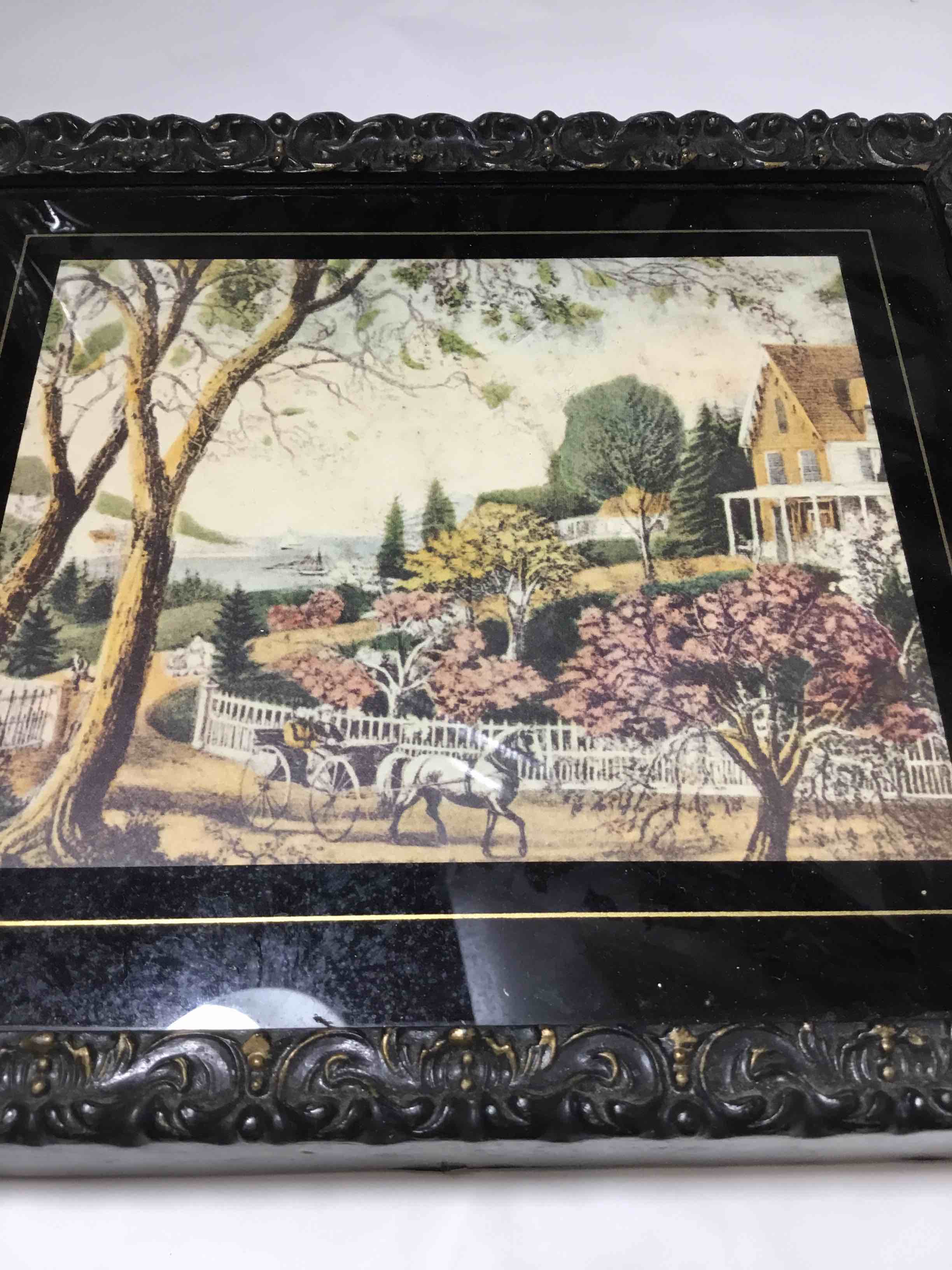 Reproduction of a Currier & Ives print titled "American Homestead Summer"