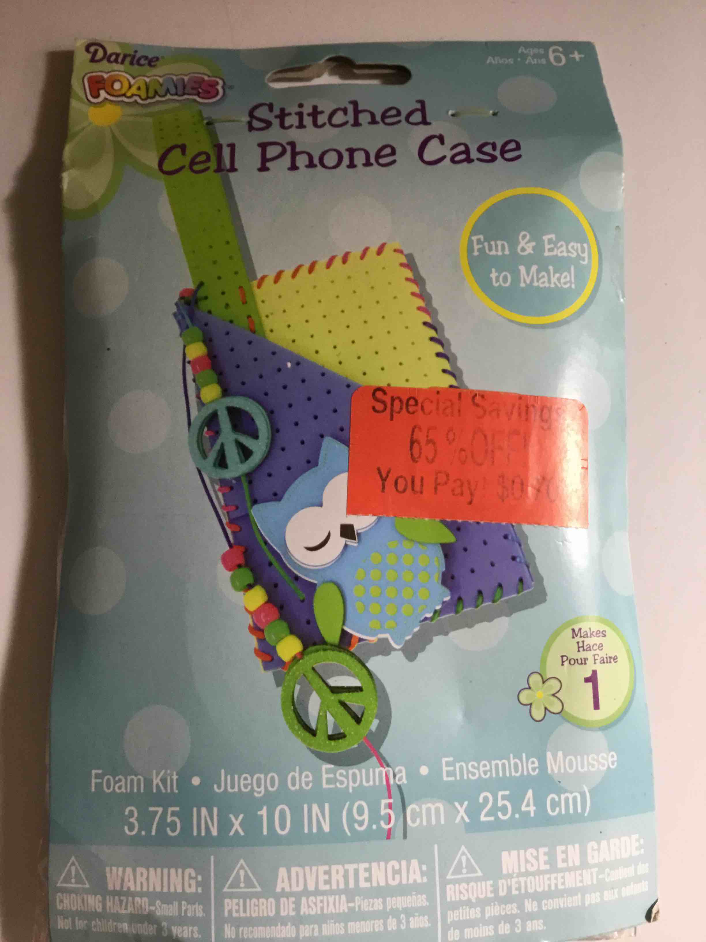 Darice Foamies Stitched Cell Phone Case craft kit