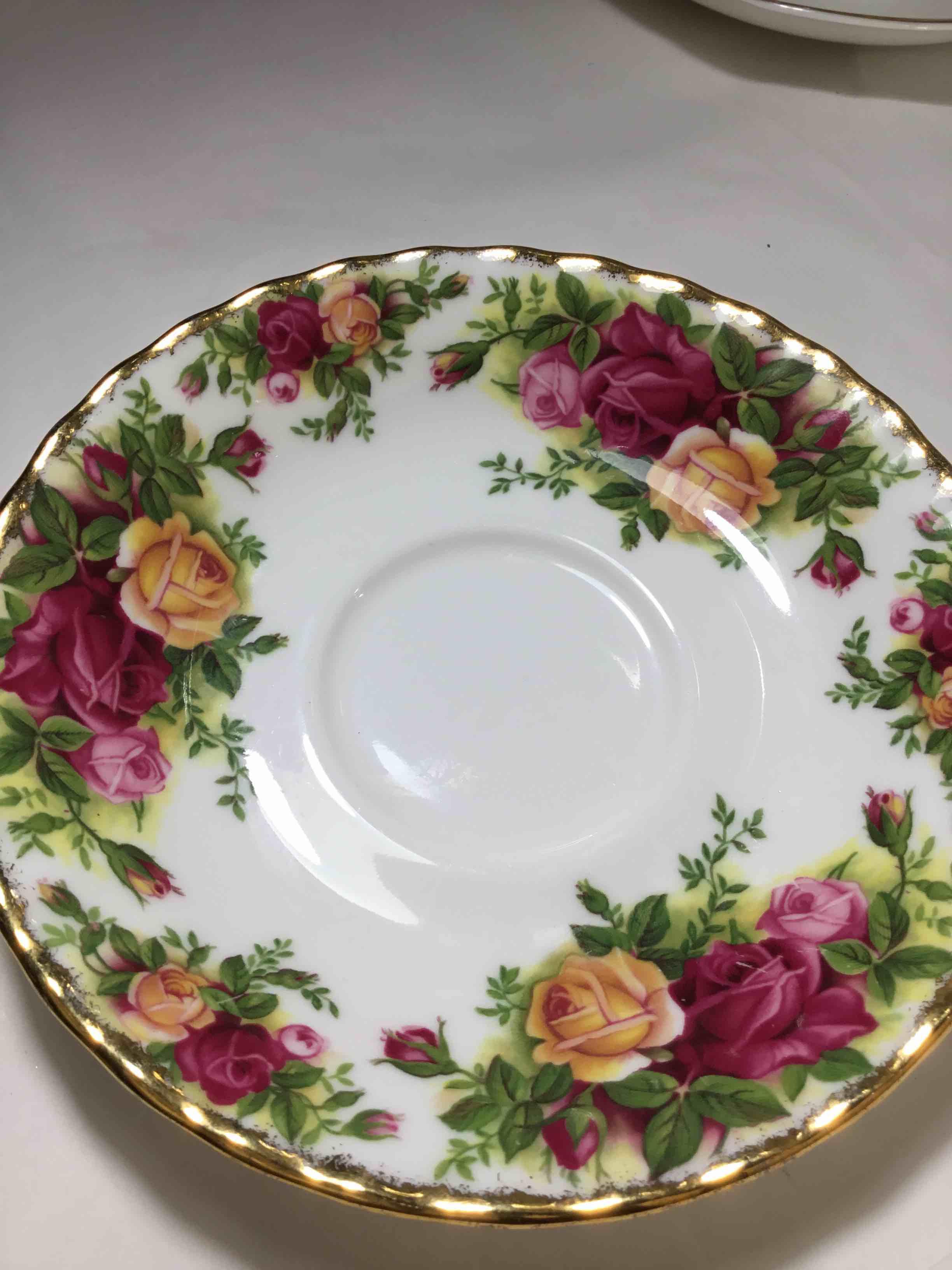 Vintage Royal Albert Old Country Roses Saucer
