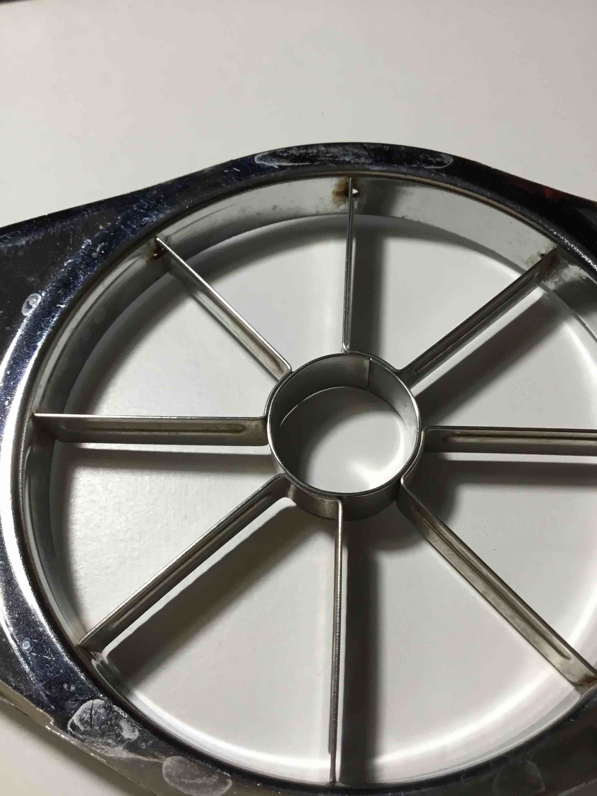 Stainless steel apple slicer and corer