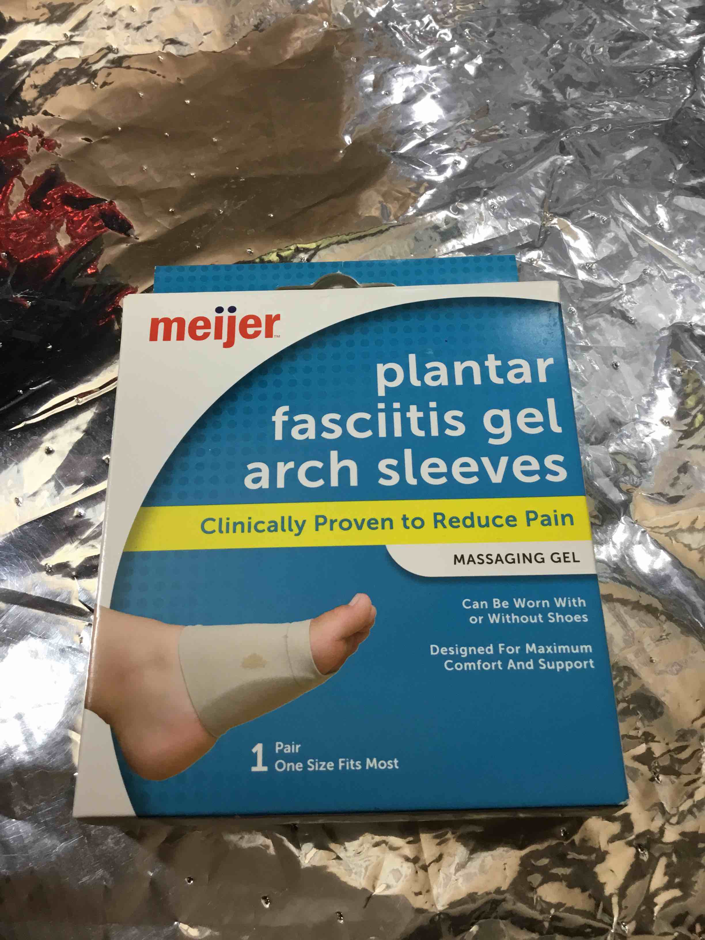 Meijer Plantar Fasciitis Gel Arch Sleeves