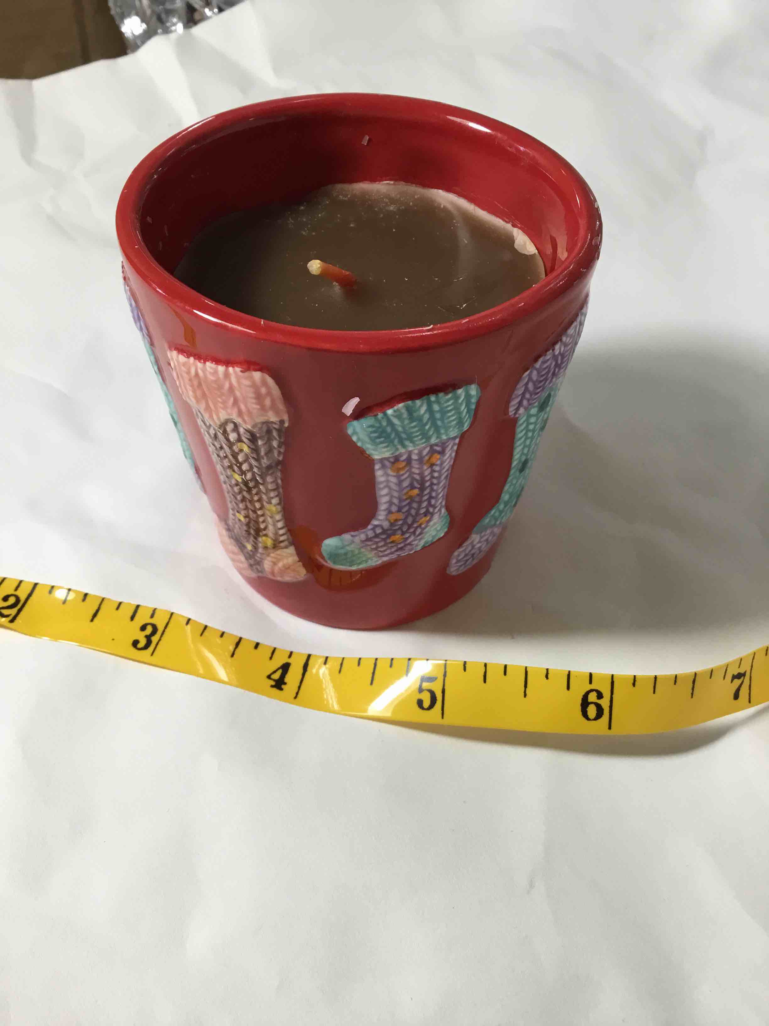 Candle Christmas Stocking Votive Candle Holder