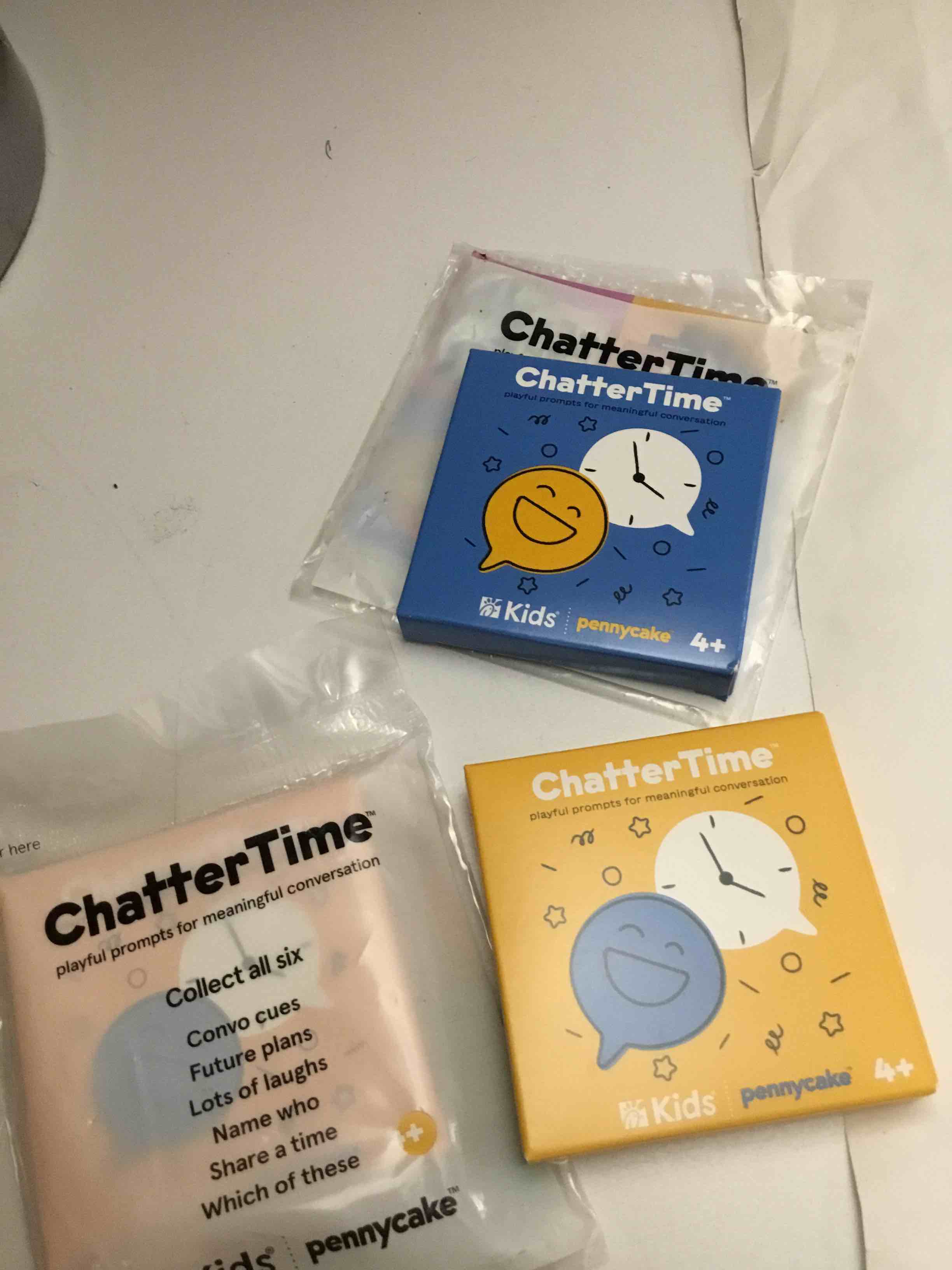 Chick Fil A Chatter Time Conversation Cards Name Who Family Game Kids Meal Toy