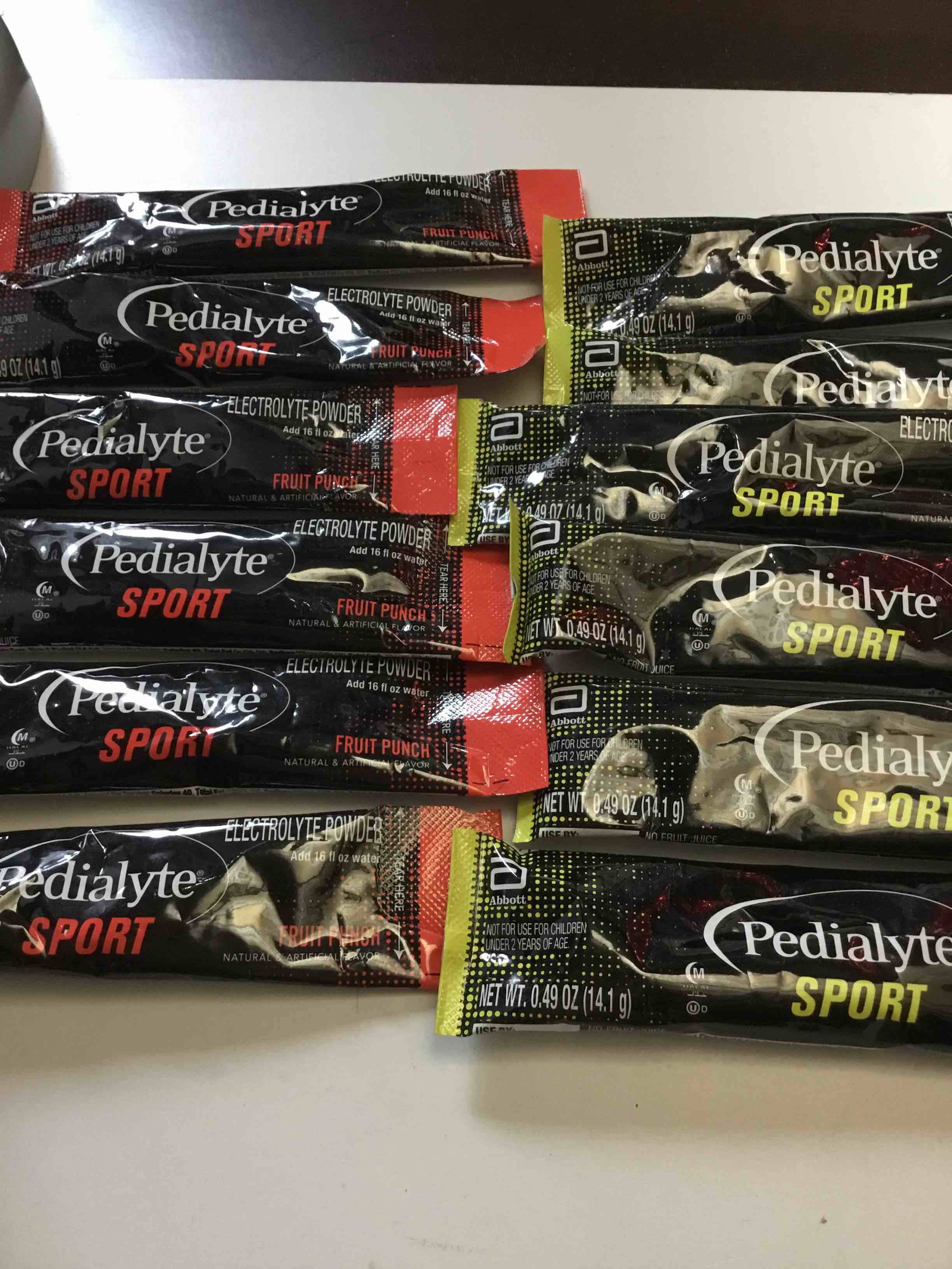 Pedialyte sport individual packets, set of 12 packets