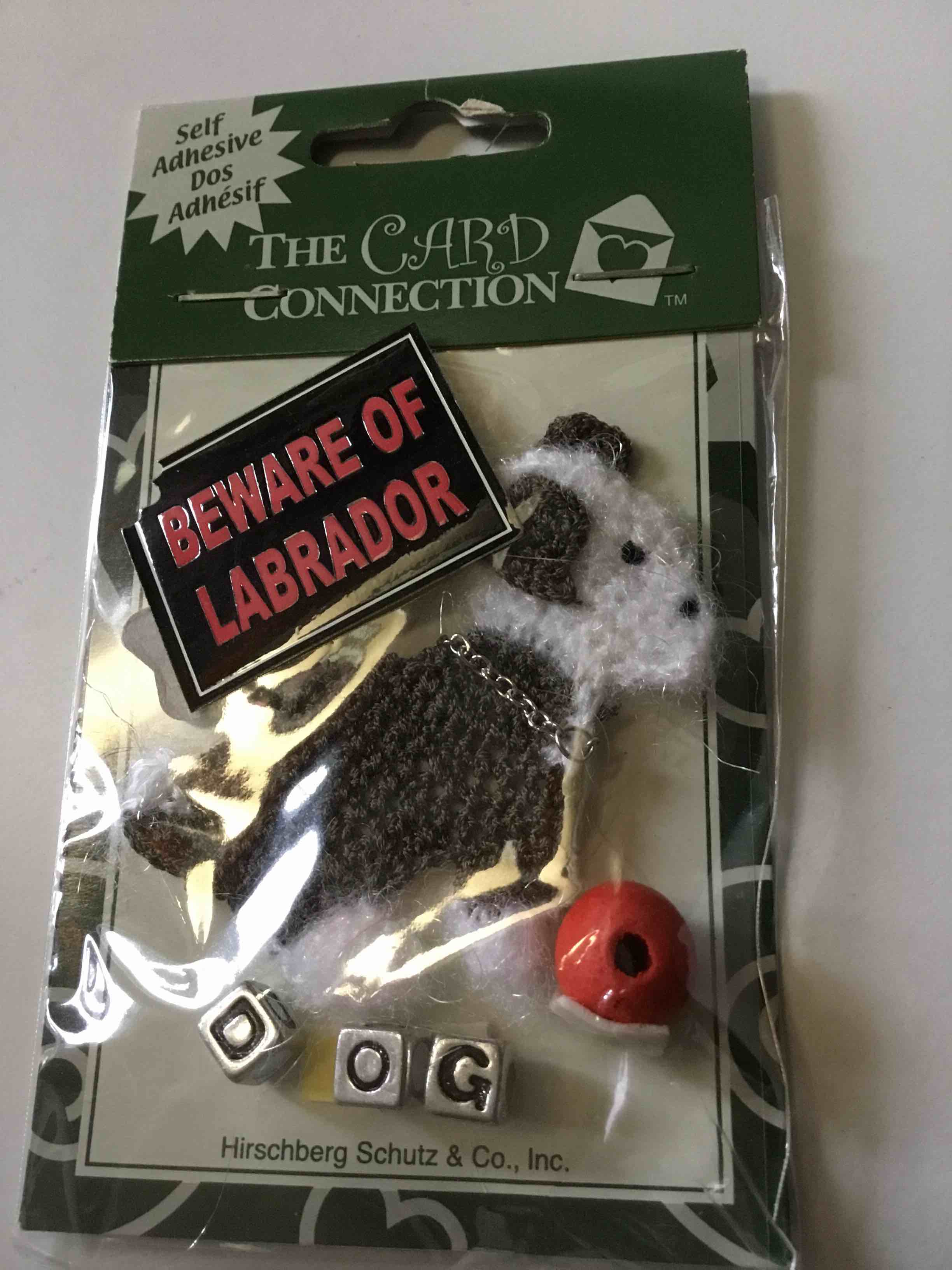 "Beware of Labrador" dog keychain/bag charm from The Card Connection