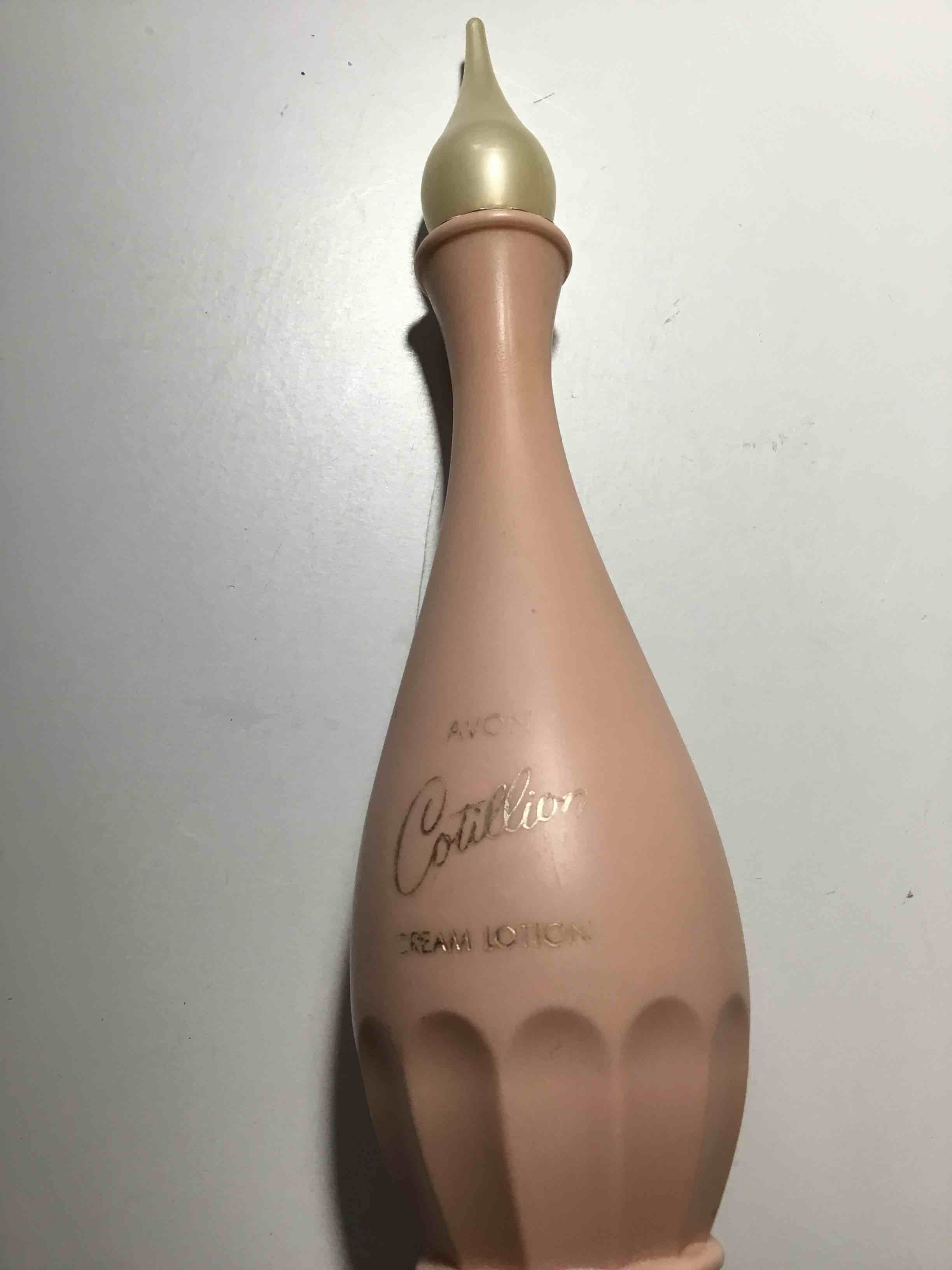 Avon Cotillion Cream Lotion Pink GENIE Bottle