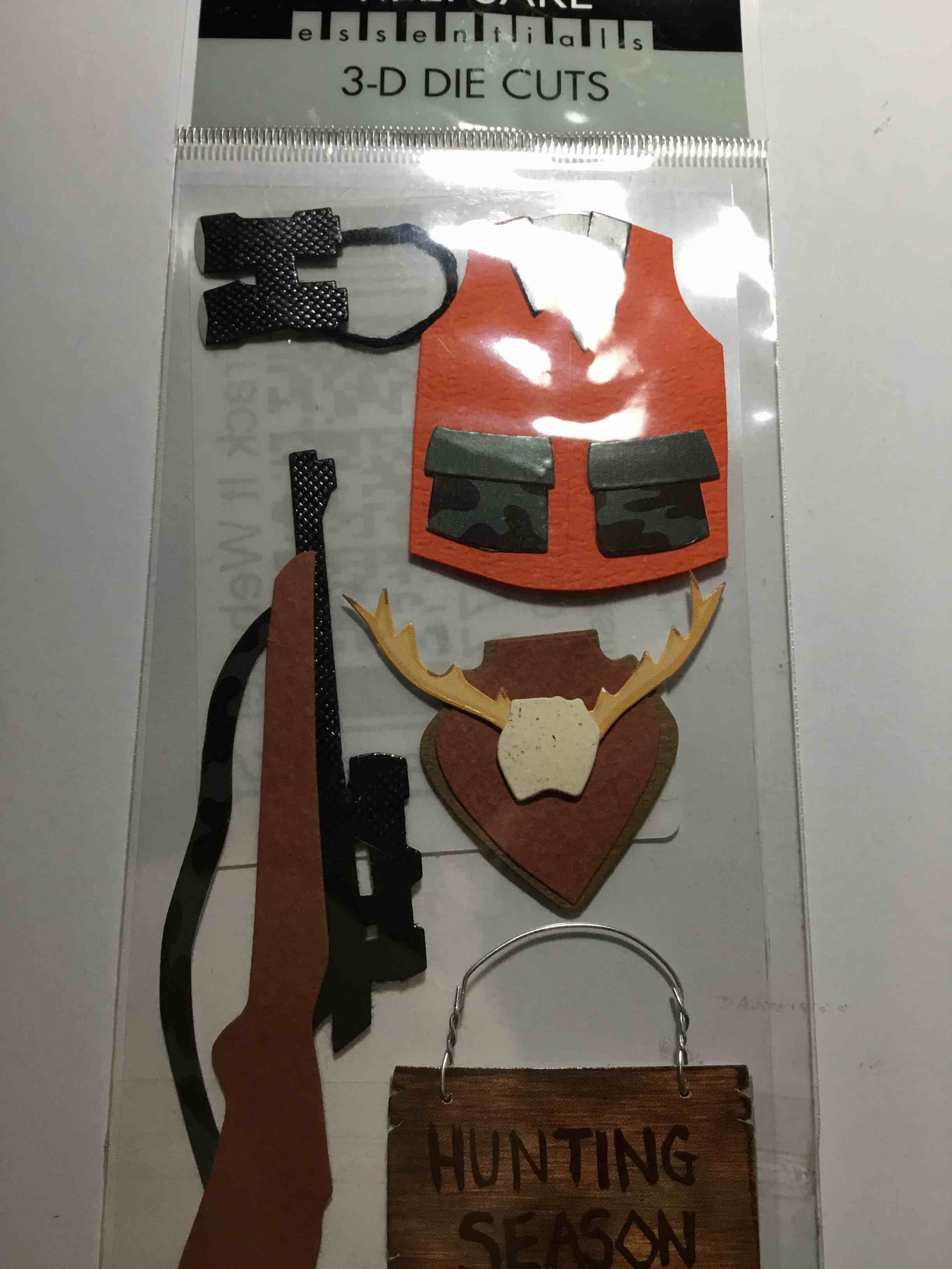 Hunting Season Embellishments 3-d Die Cuts Scrapbook Craft Stickers