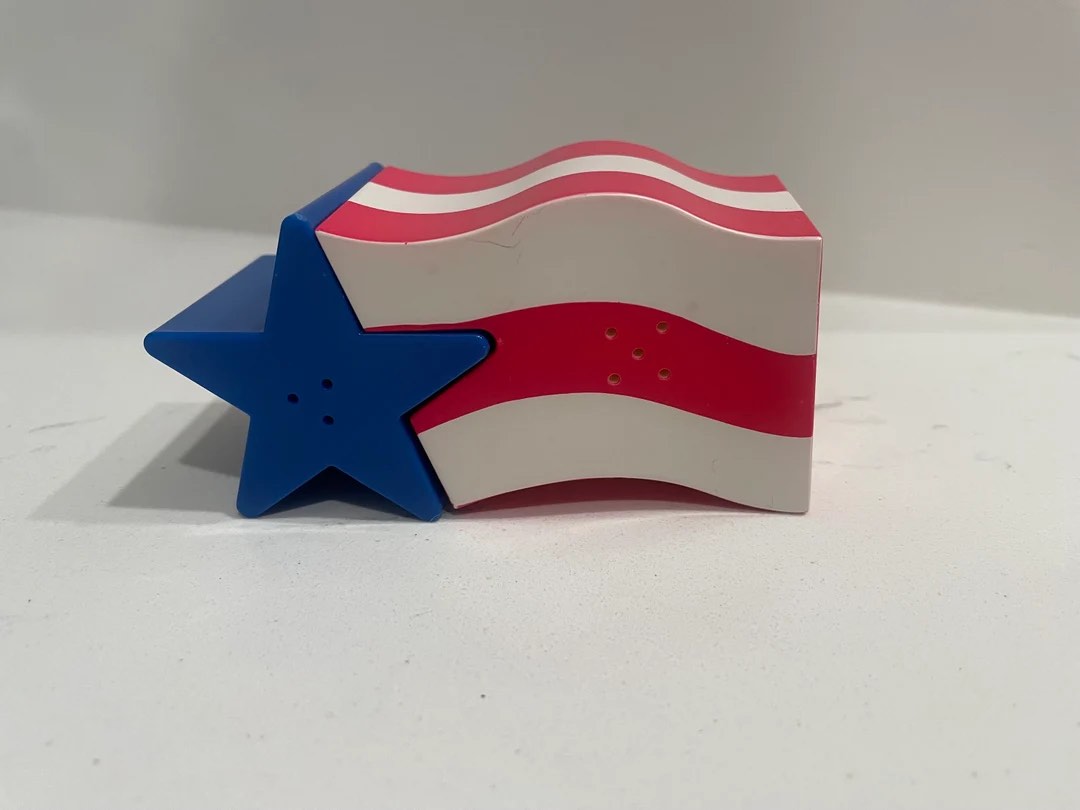 Avon Star Spangled Serveware Collection Salt & Pepper Shakers