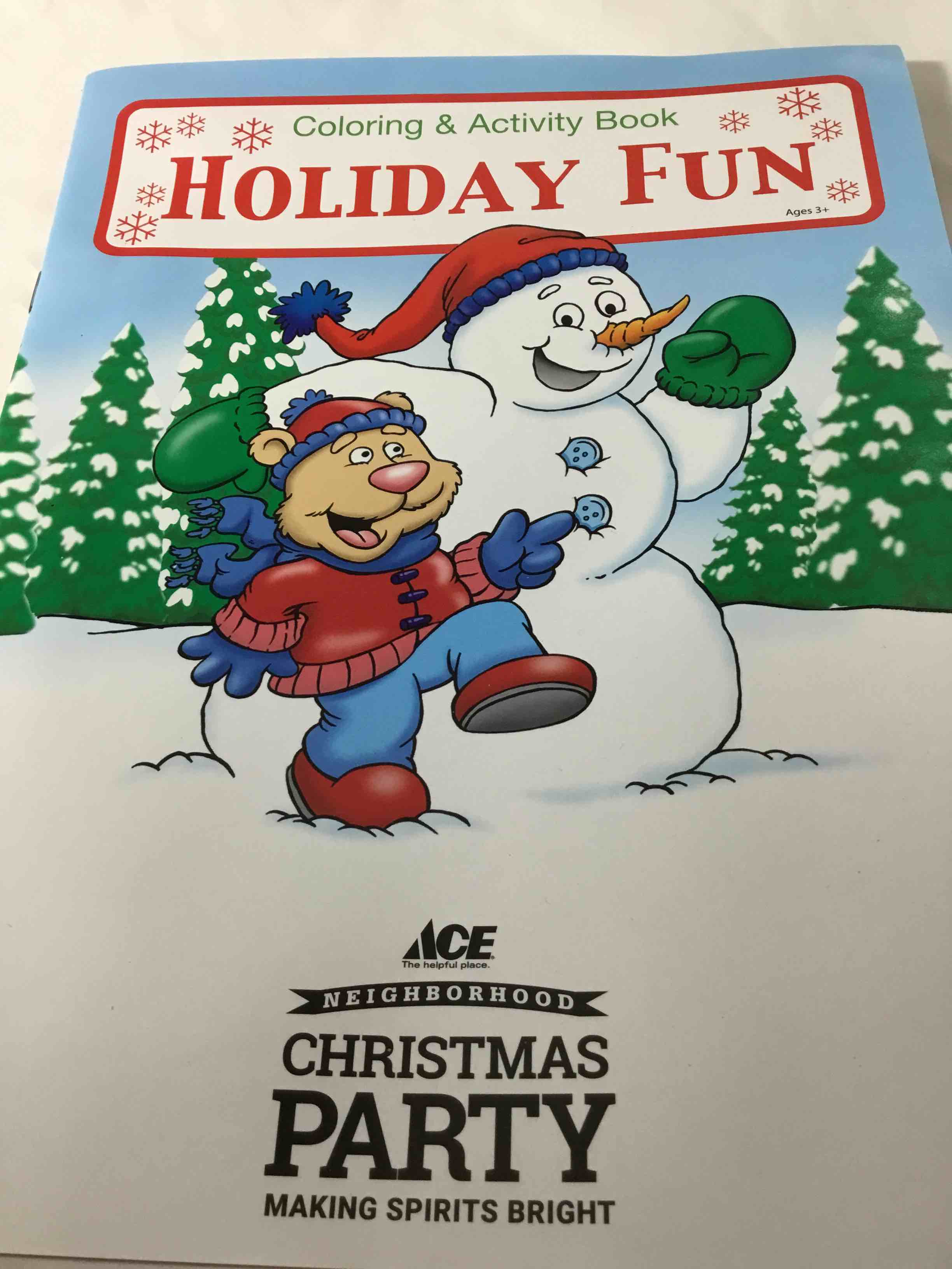 Ace Hardware Holiday Fun Coloring & Activity Book