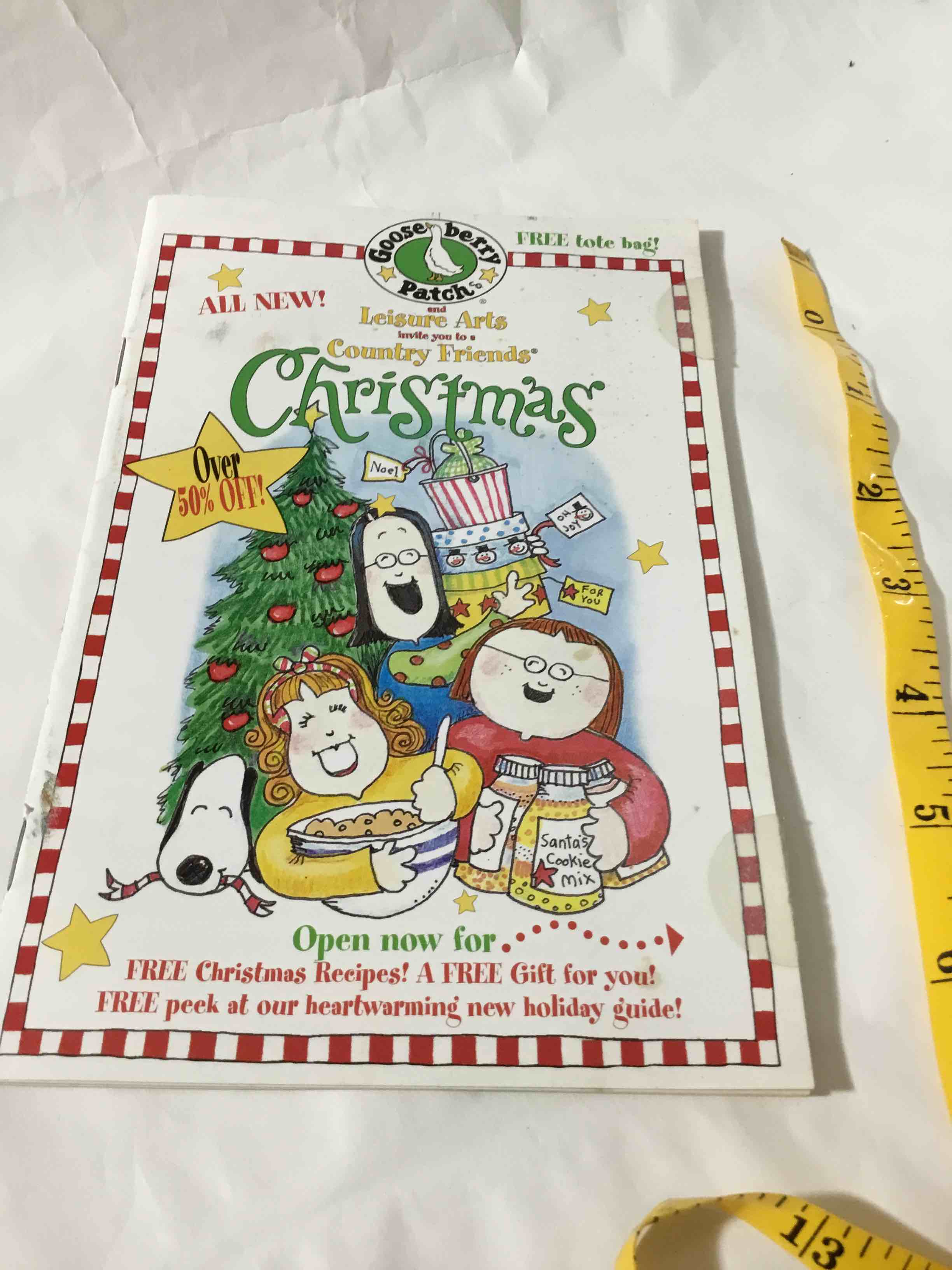 Gooseberry patch Christmas mailer to advertise upcoming book