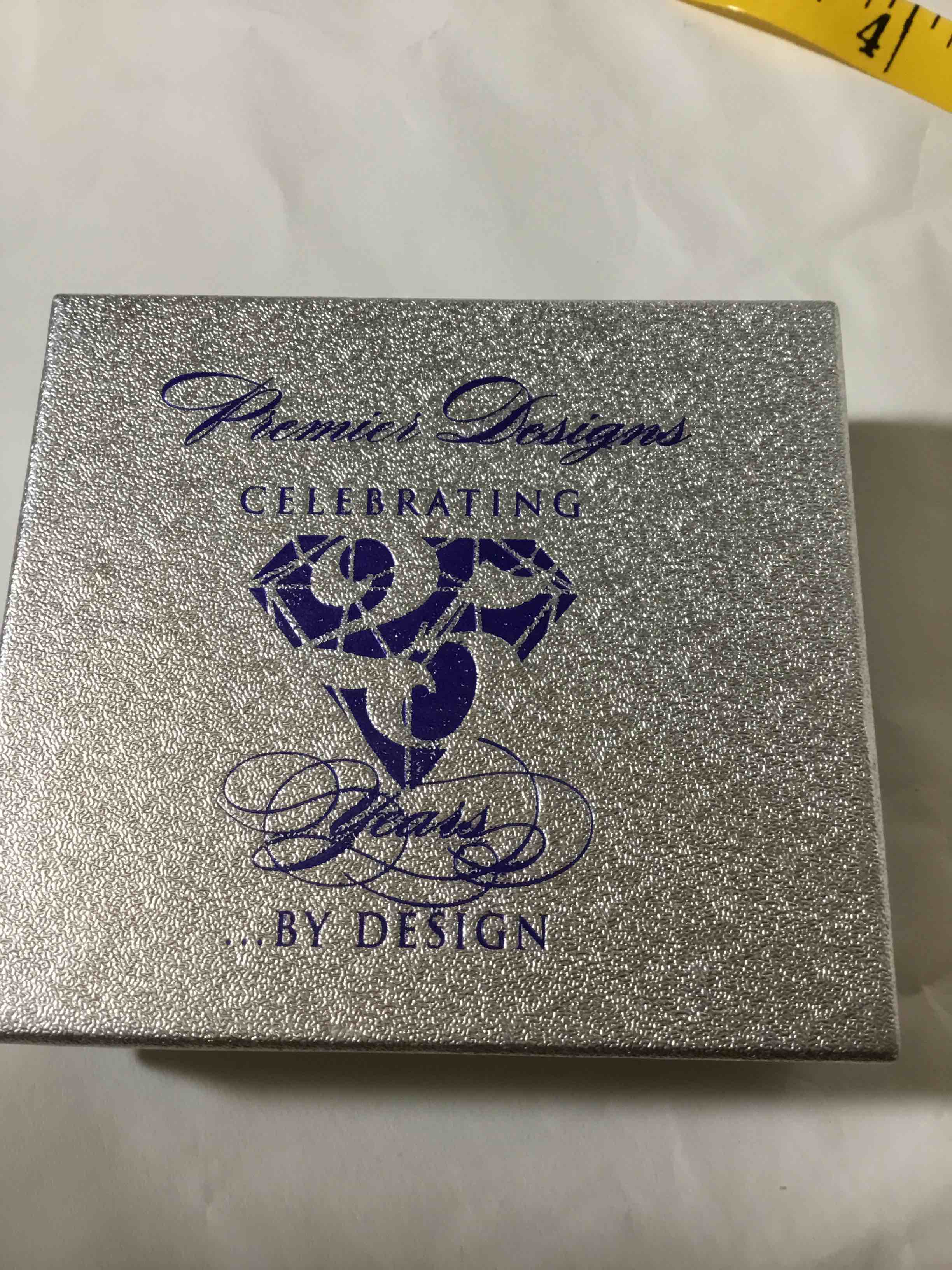 This is a Premier Designs "Celebrating 25 Years By Design" jewelry box, (empty)
