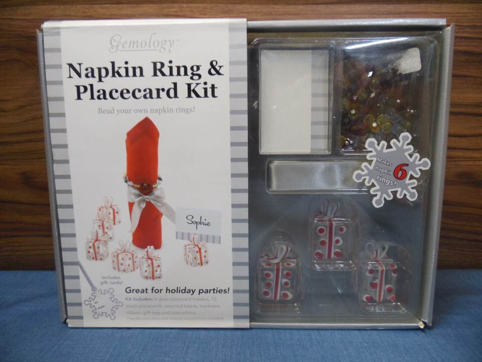 Christmas Di Y Kit With Napkin Ring & Placeard Kit, Party Kit For Decorations