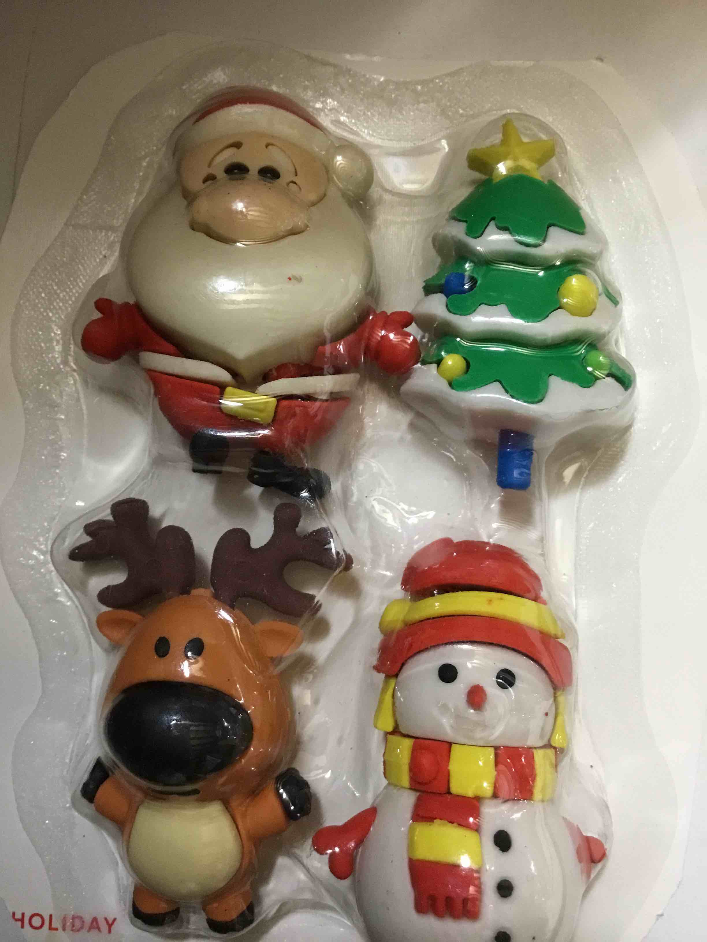 Holiday erasers 