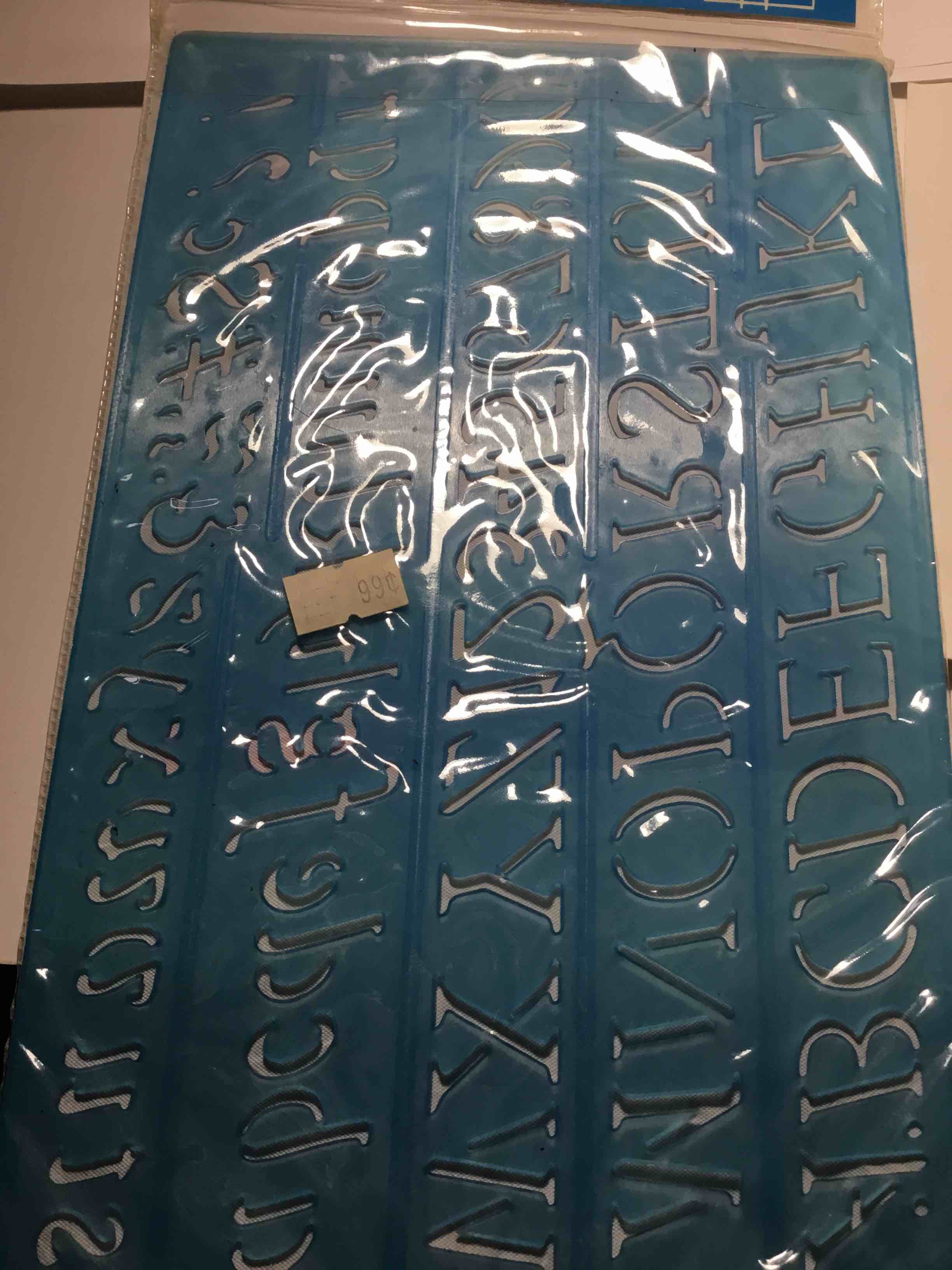 Condition photo showing Brand New for Dynamic Accurate Drawing Instruments Italic Face 1" Lettering Stencil