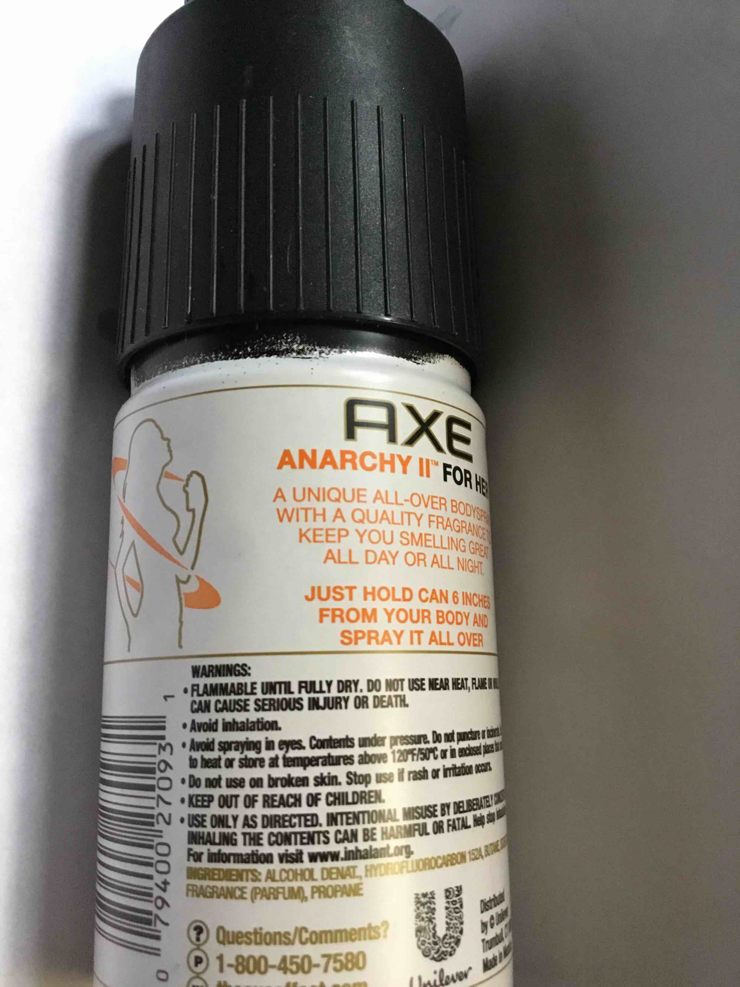 Condition photo showing New/Like New for Axe - Anarchy II - Bodyspray - For Her 4.00 oz