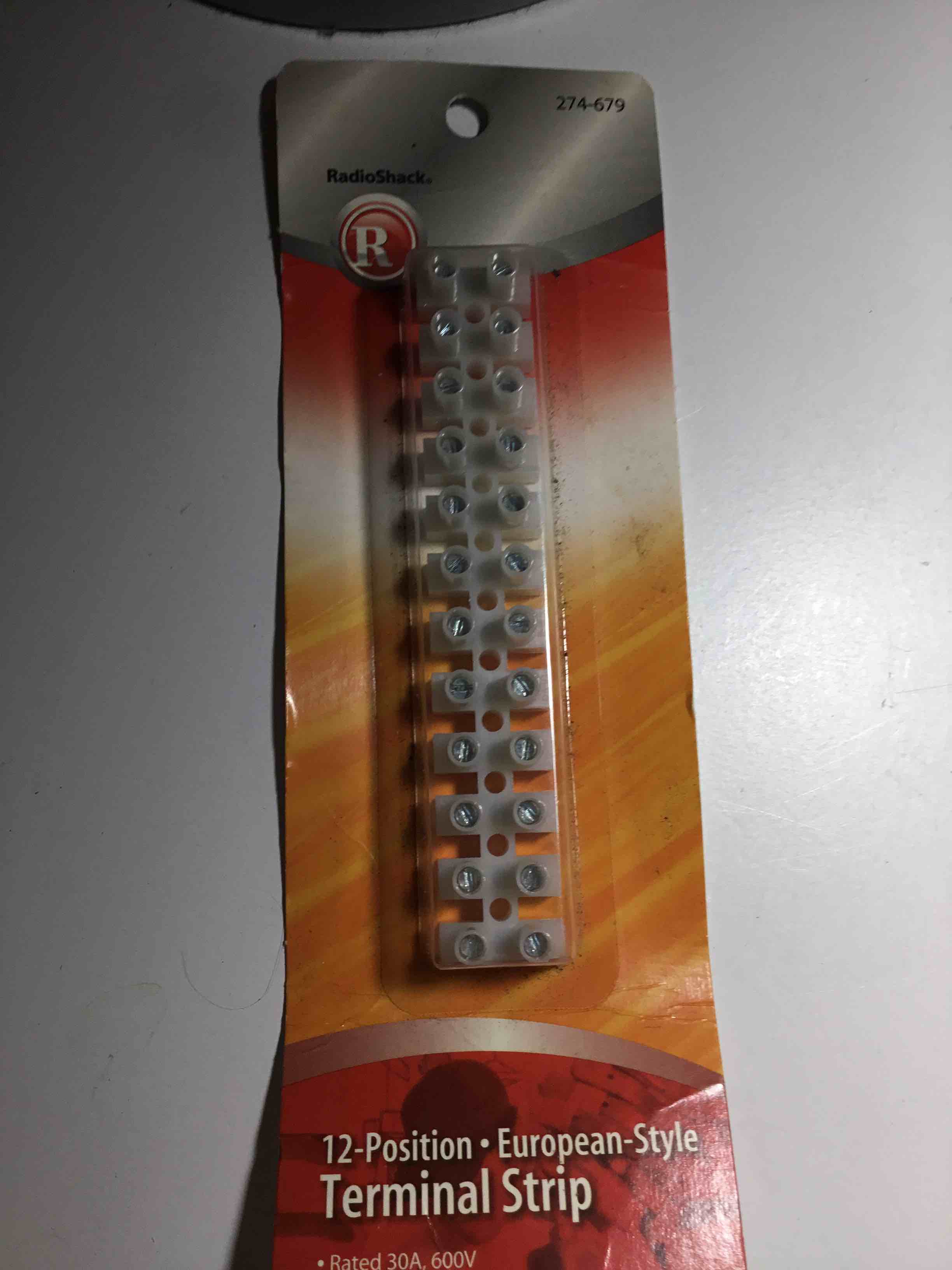 RADIOSHACK 12 POSITION EUROPEAN STYLE TERMINAL STRIP BRAND NEW