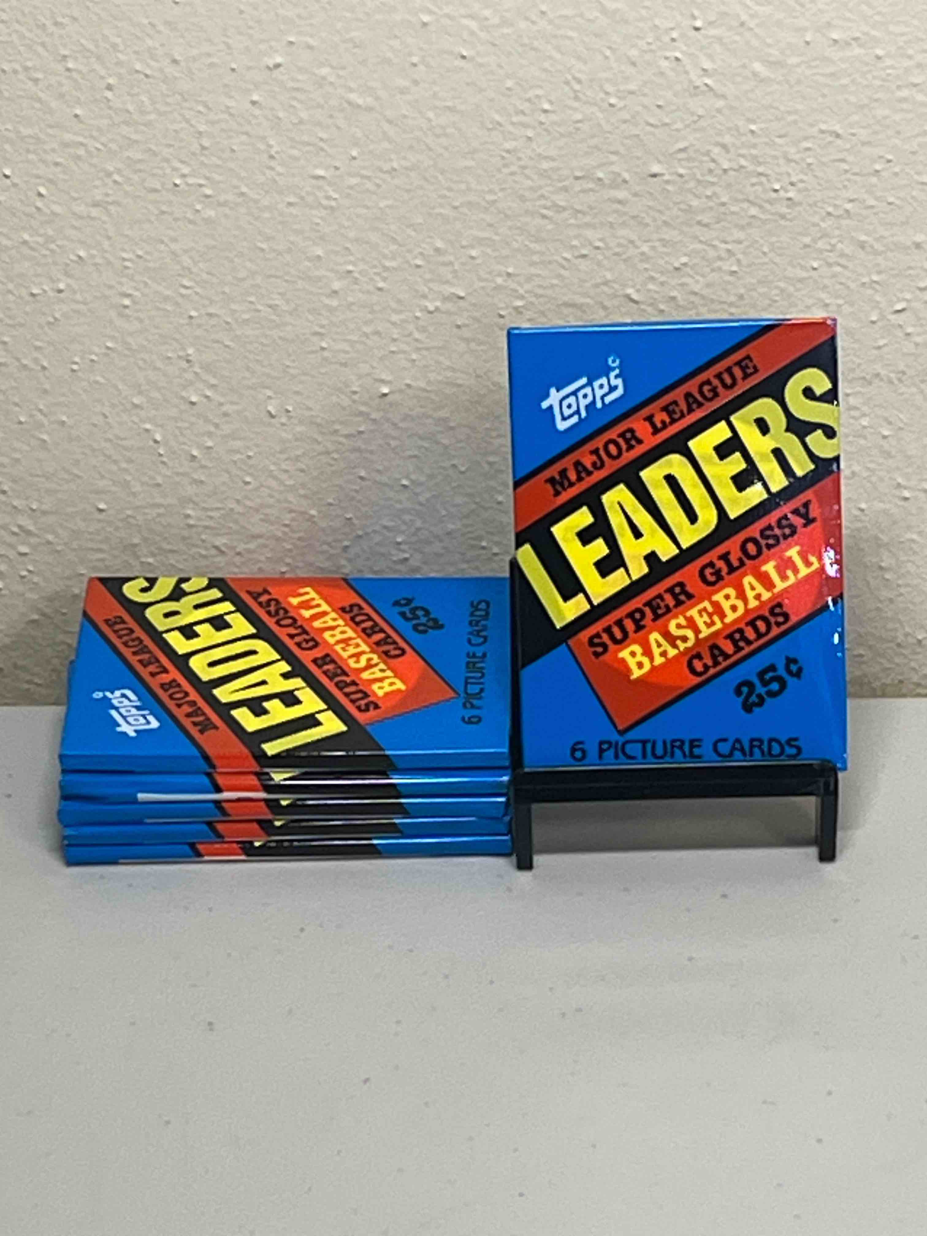 (6) Sealed 1986 Topps Leaders Major League Mini Baseball Cards- Sealed Packs! Hard to find in such great condition!