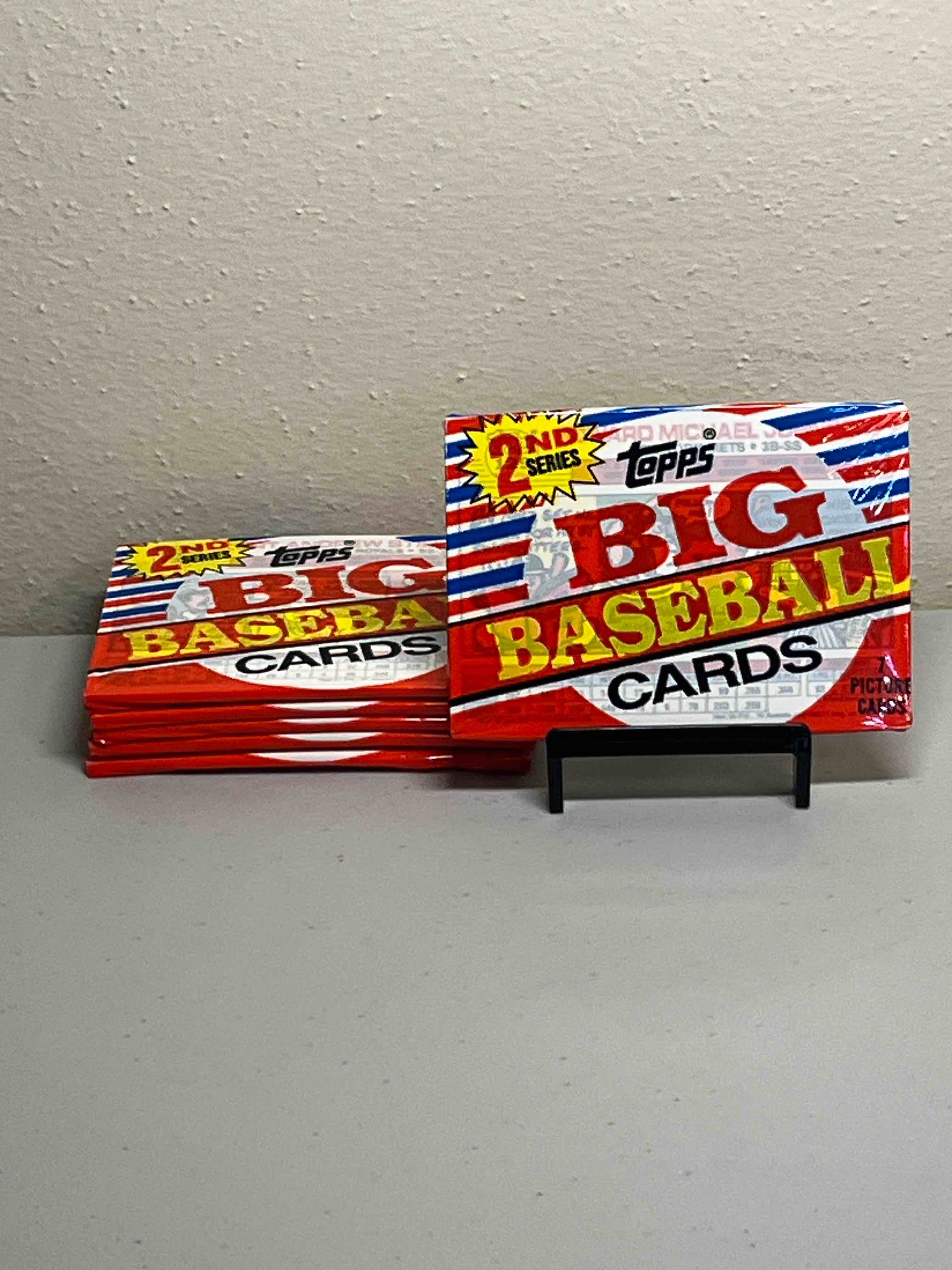 (6) Sealed 1988 Topps Big Baseball Cards- Sealed packs in excellent condition!