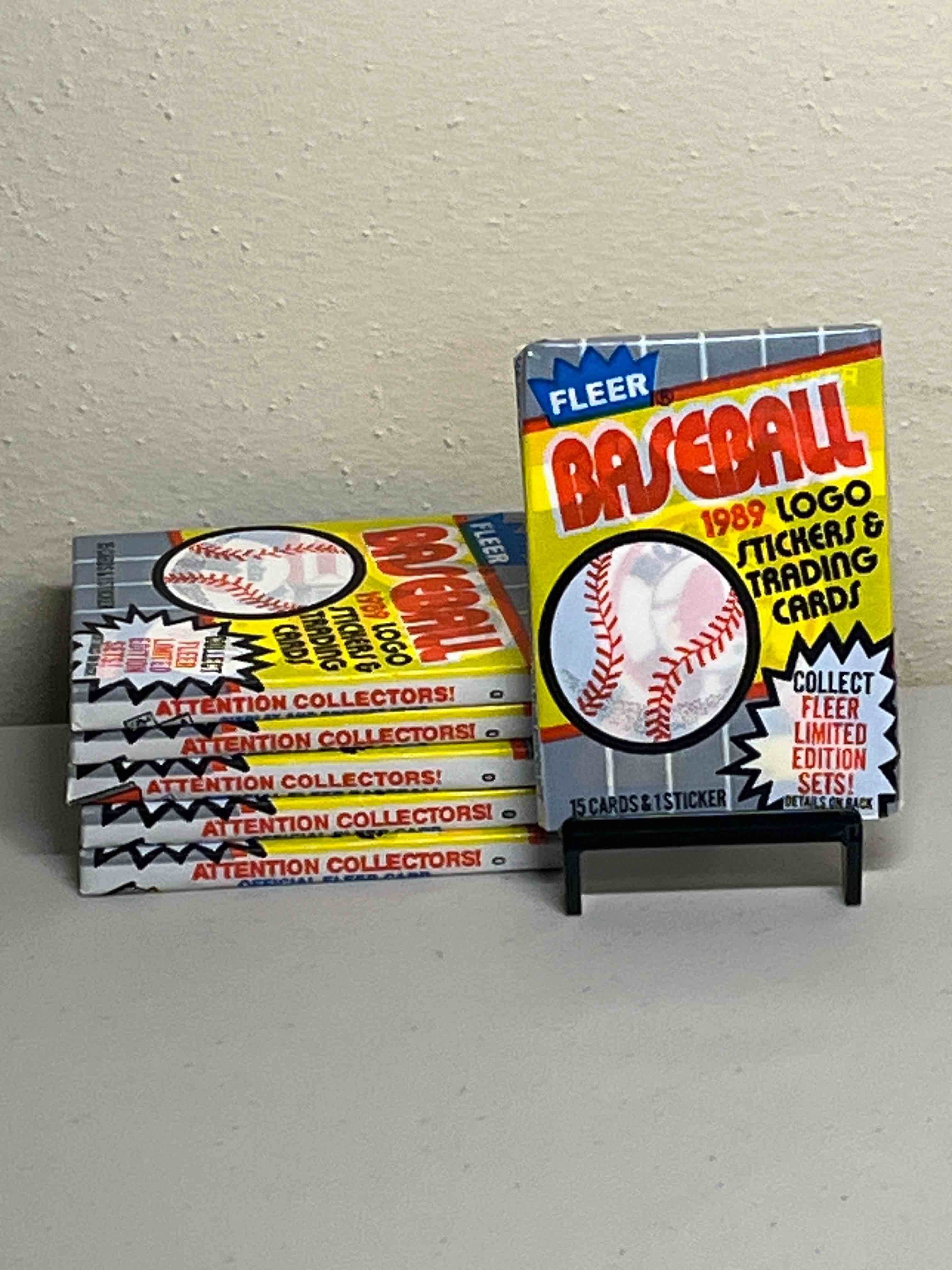 (6) Sealed 1986 Fleer Baseball Card Packs- Sealed Packs! Pull a Billy Ripken “FF” Error!